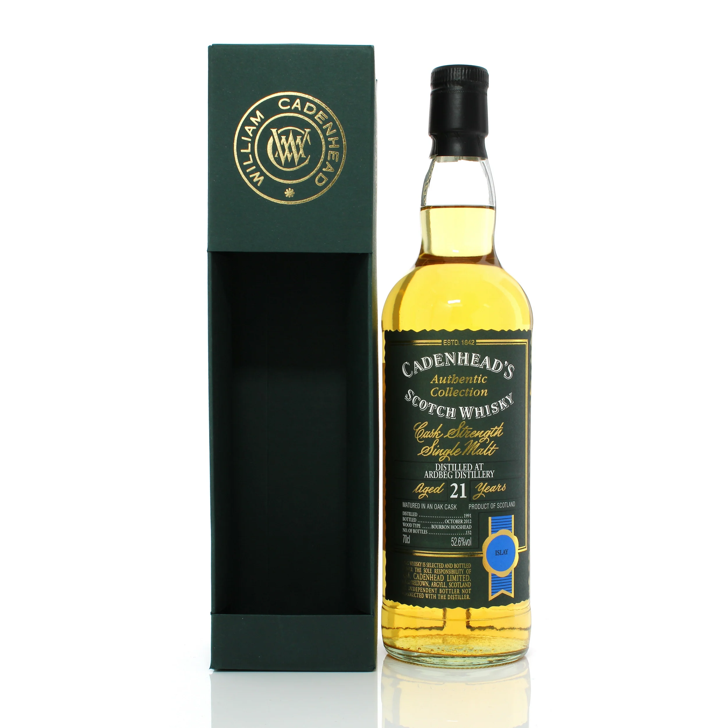 Ardbeg 21 Year Old 1991 Cadenhead Authentic Collection
