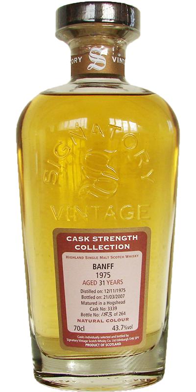 Banff 1975 Signatory 31 Years Old