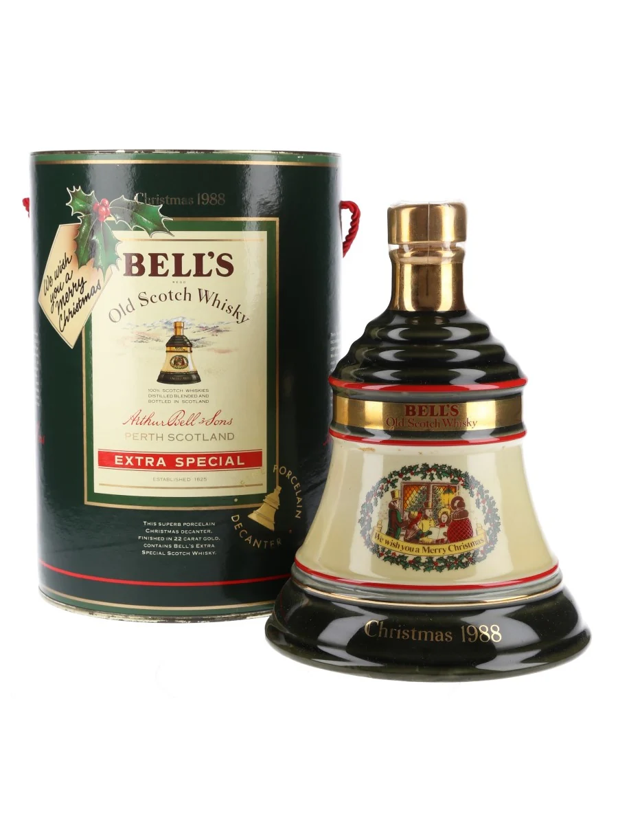 Bell's Christmas 1988 Porcelain Decanter - Image 4