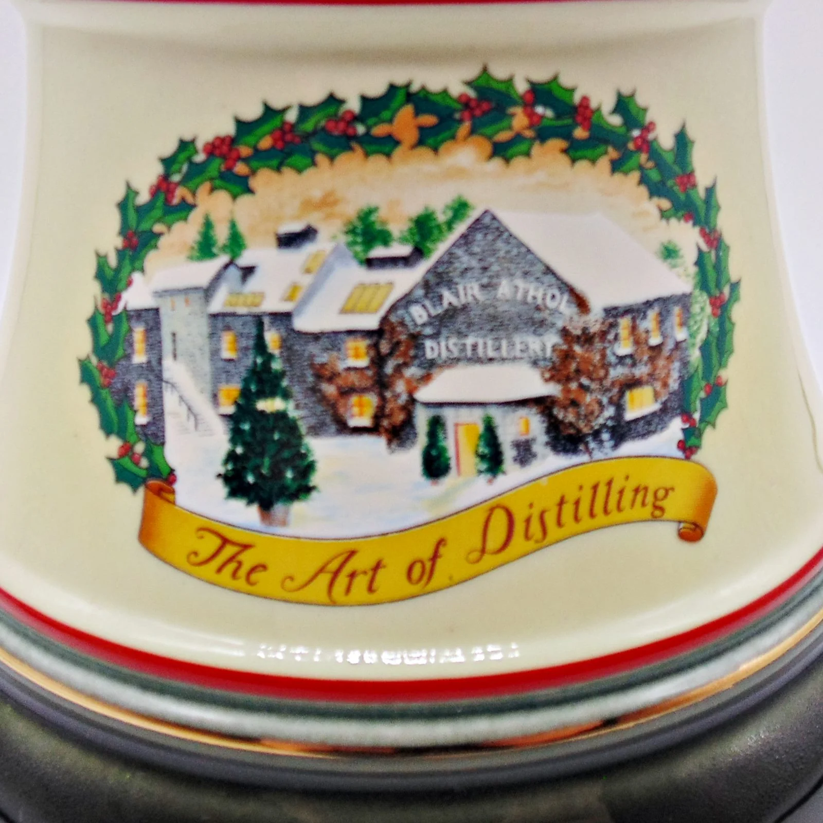 Bell's Christmas 1990 Porcelain Decanter - Image 2