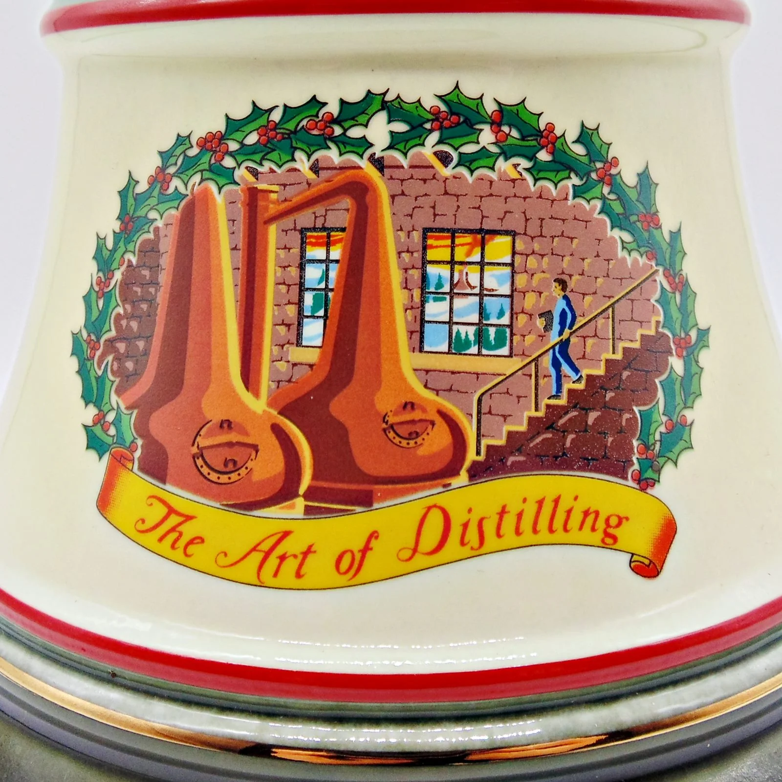 Bell's Christmas 1991 Porcelain Decanter - Image 2