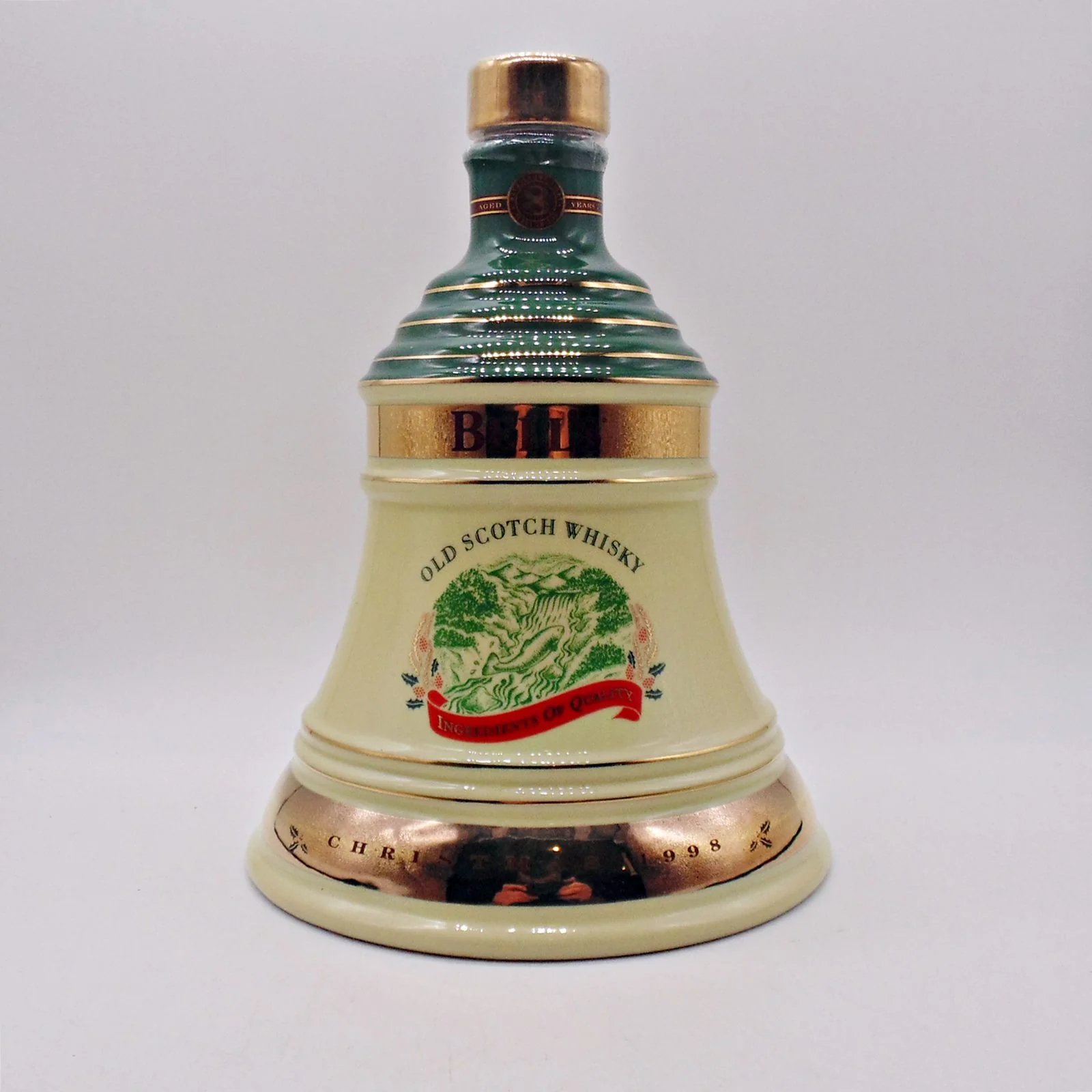 Bell's Christmas 1998 Porcelain Decanter - Image 4