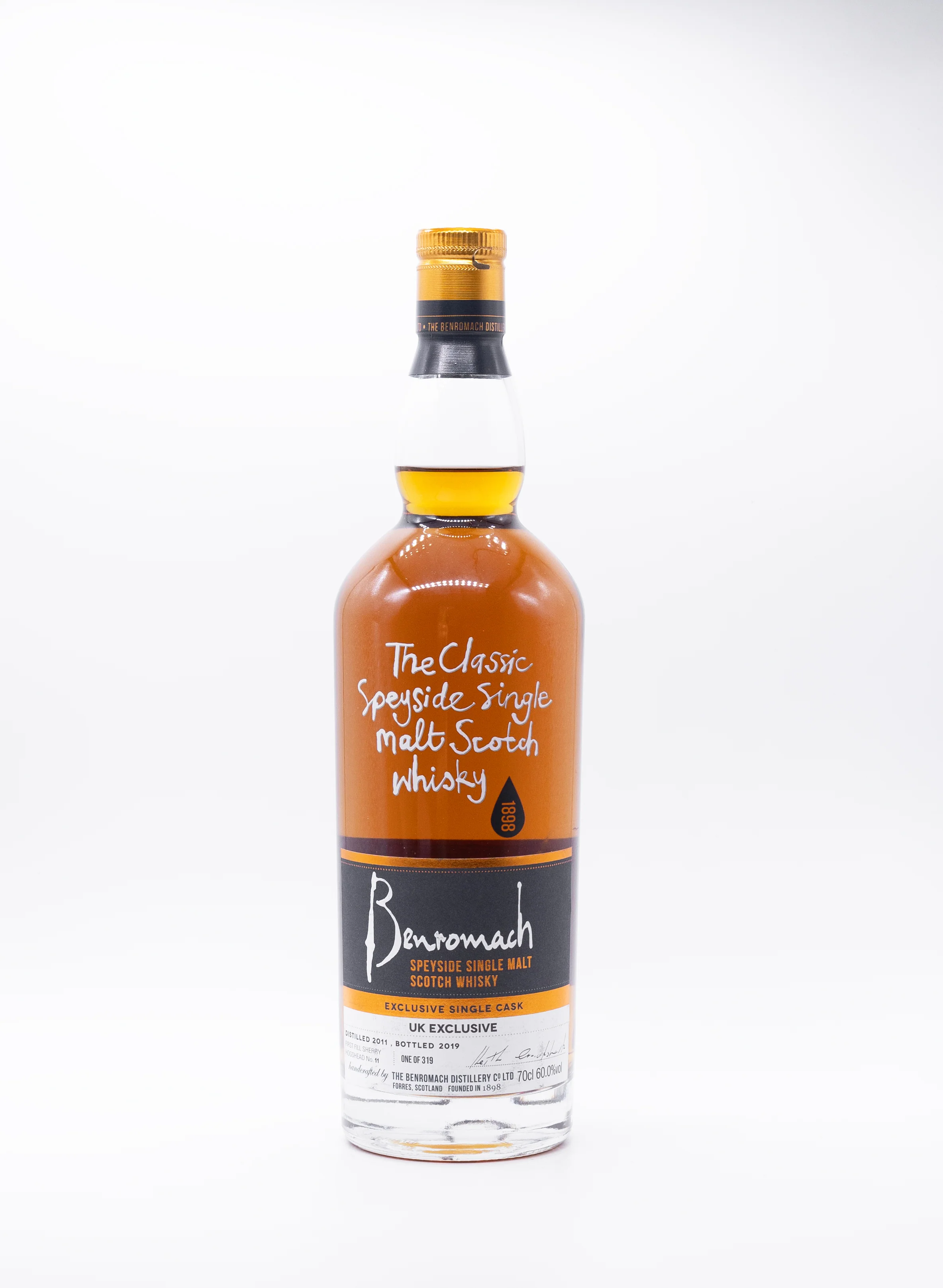 Benromach Single Cask 2011 First Fill Sherry Hogshead - Image 2