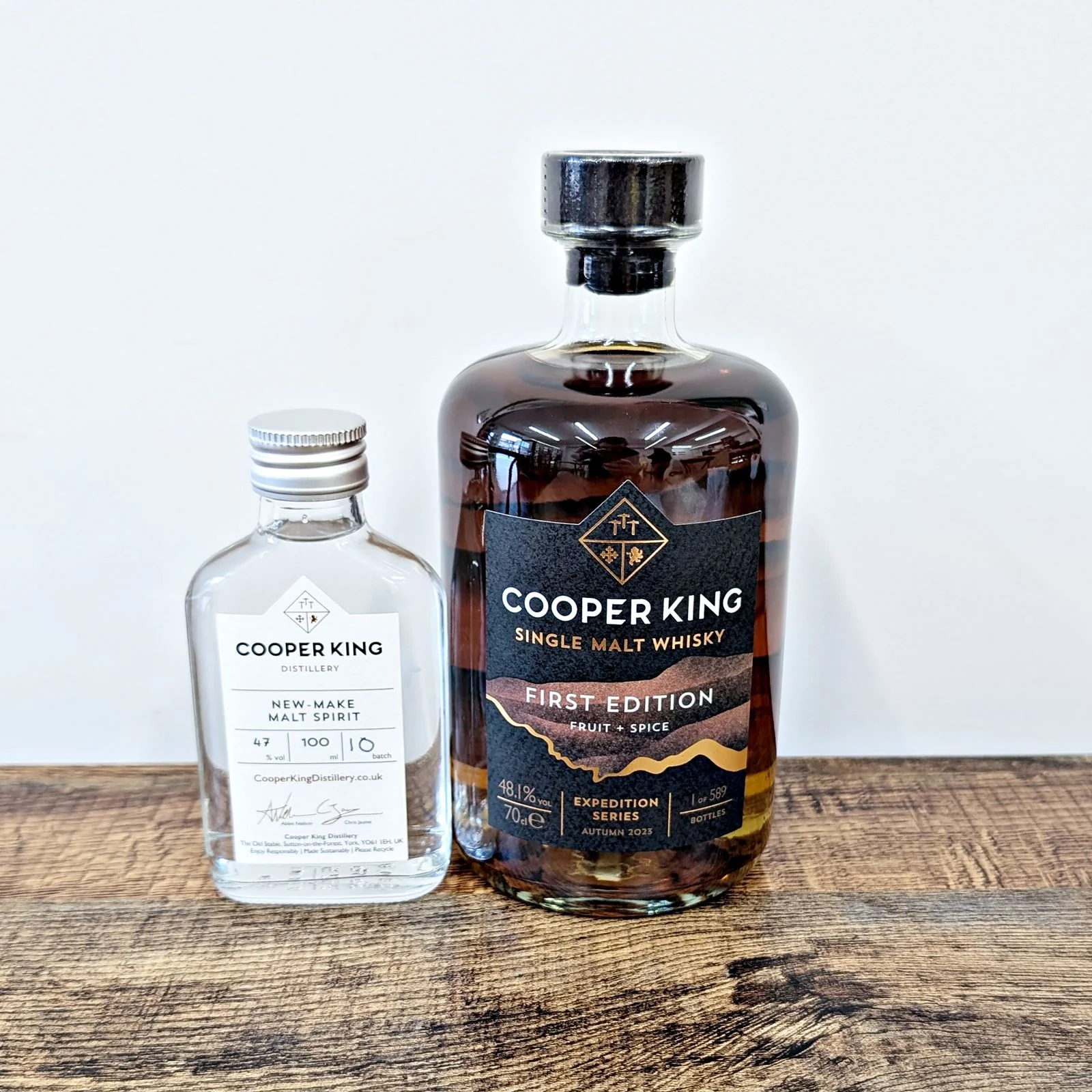 Cooper King First Edition Fruit & Spice + New Make Malt Spirit