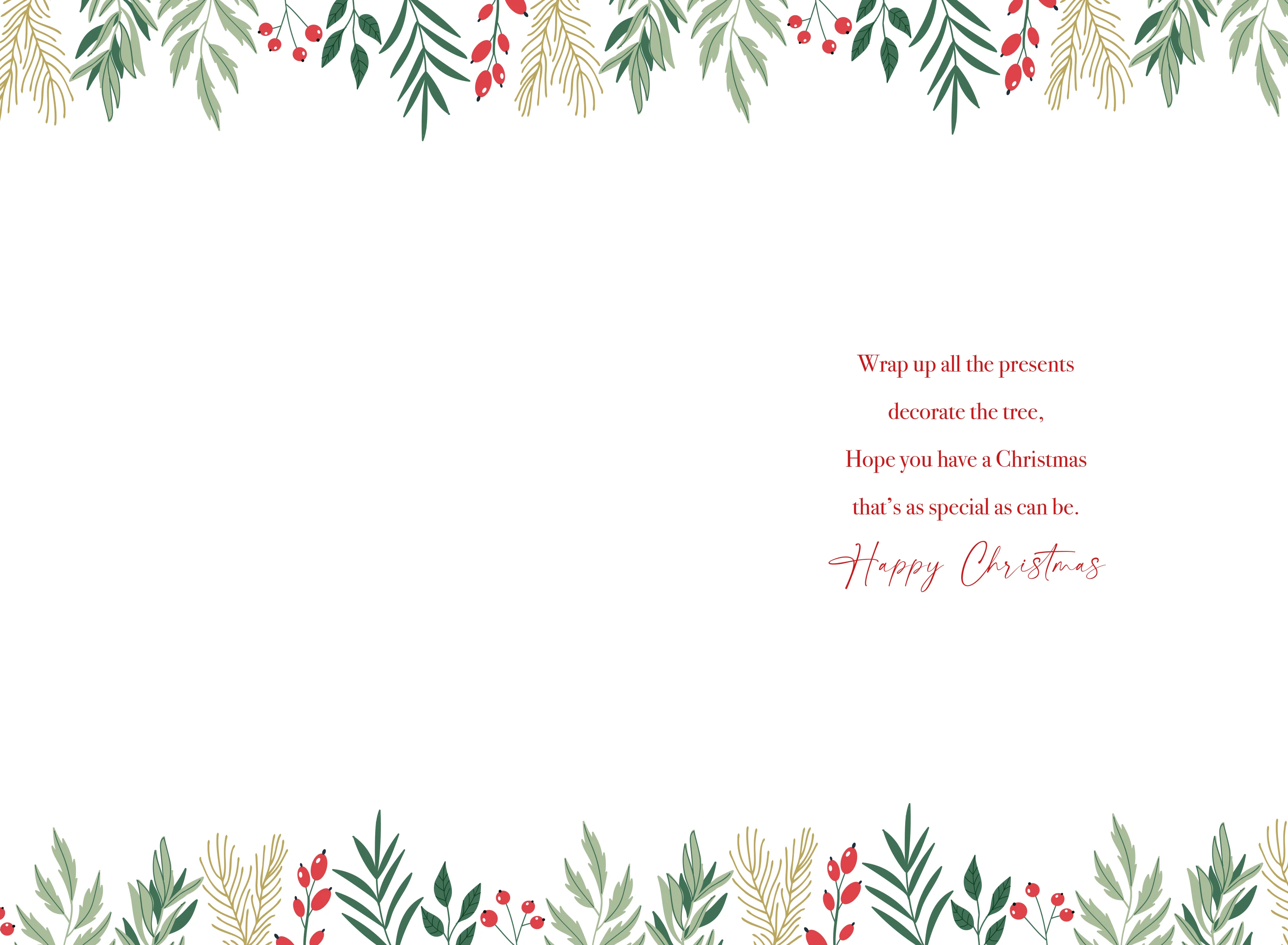 Couple Flower Christmas Card
