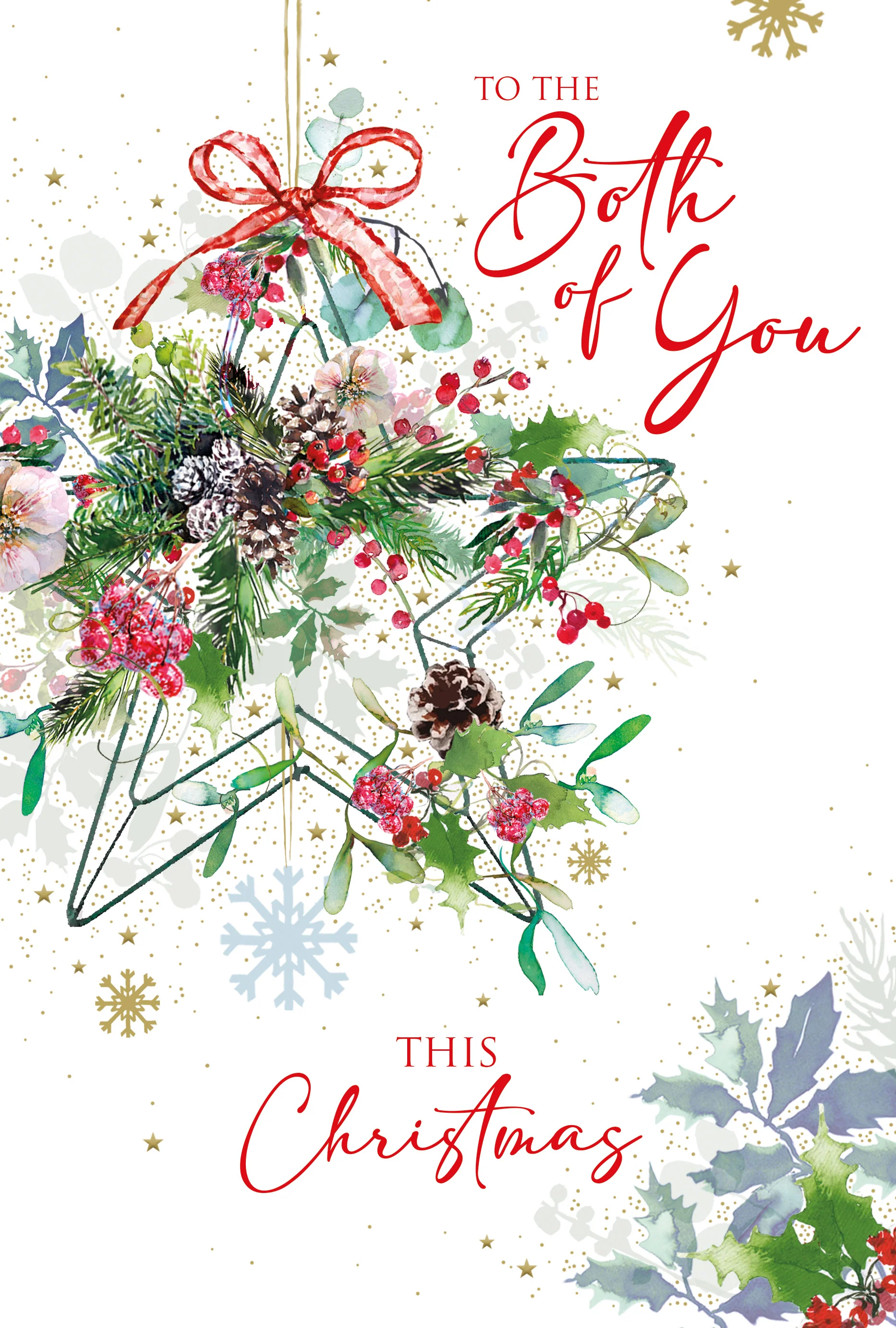 Couple Flower Christmas Card - Image 3