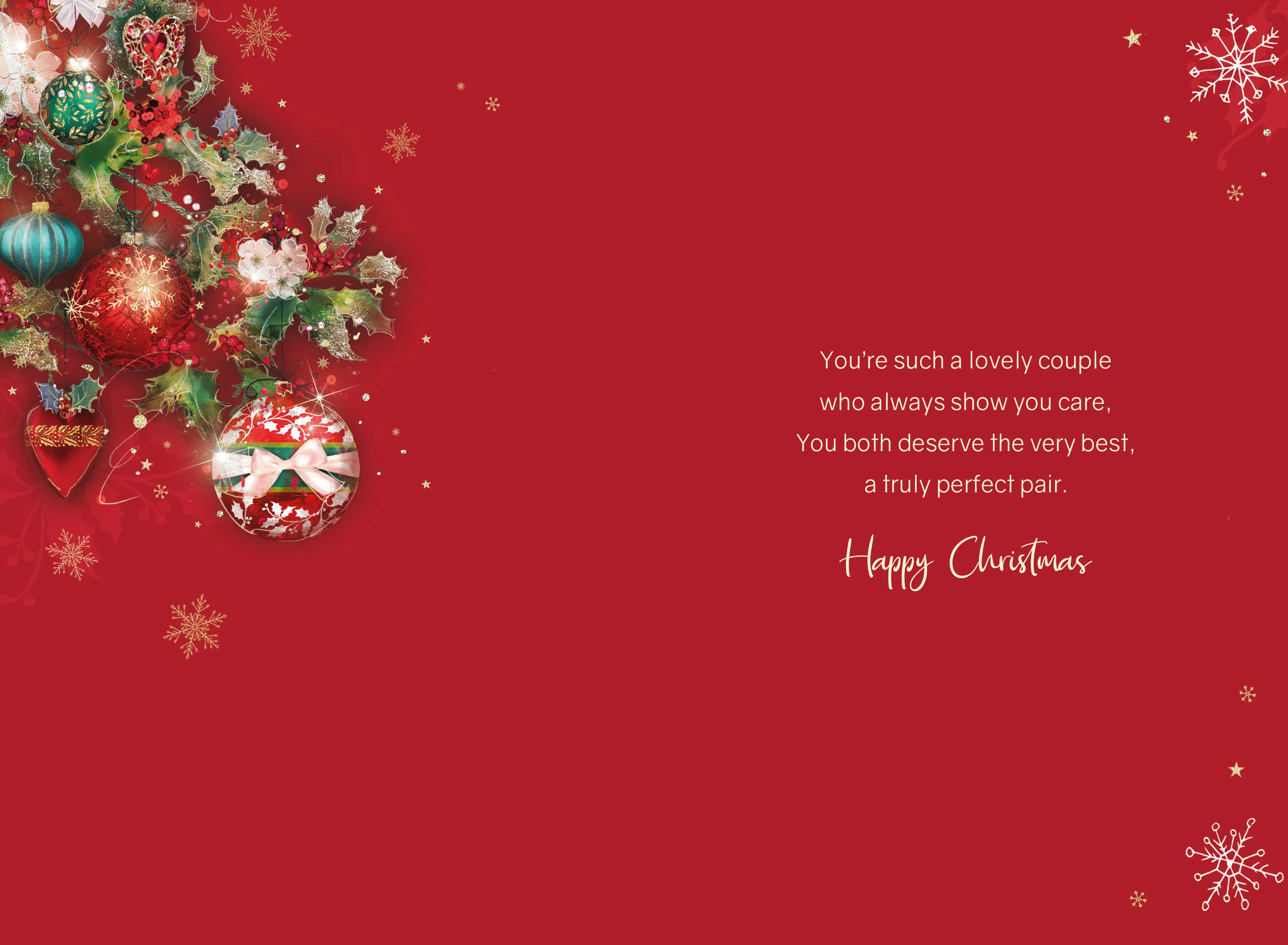 Couple Red Christmas Card - Image 2