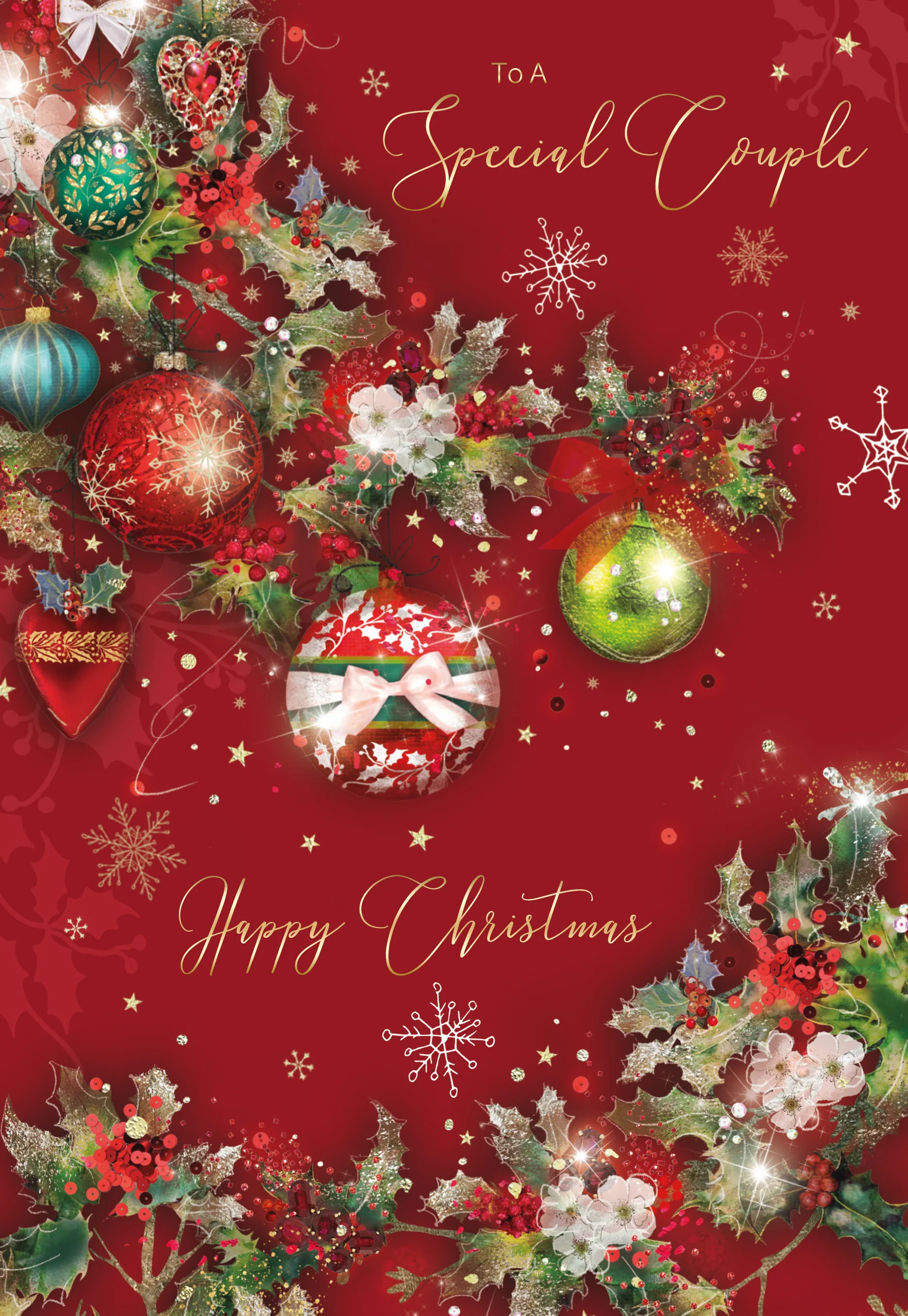 Couple Red Christmas Card - Image 3