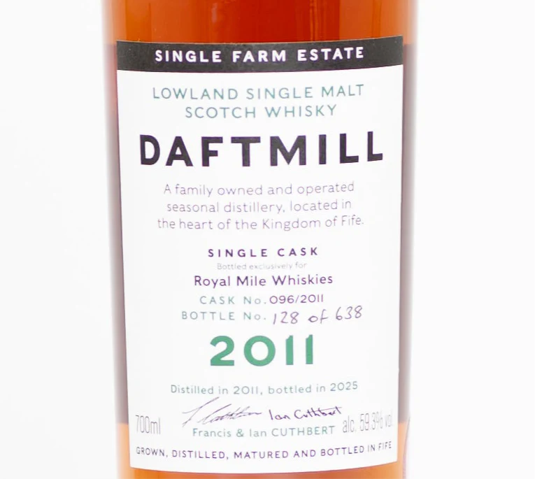 Daftmill 2011 Single Cask #96 Royal Mile Whiskies Exclusive - Image 3
