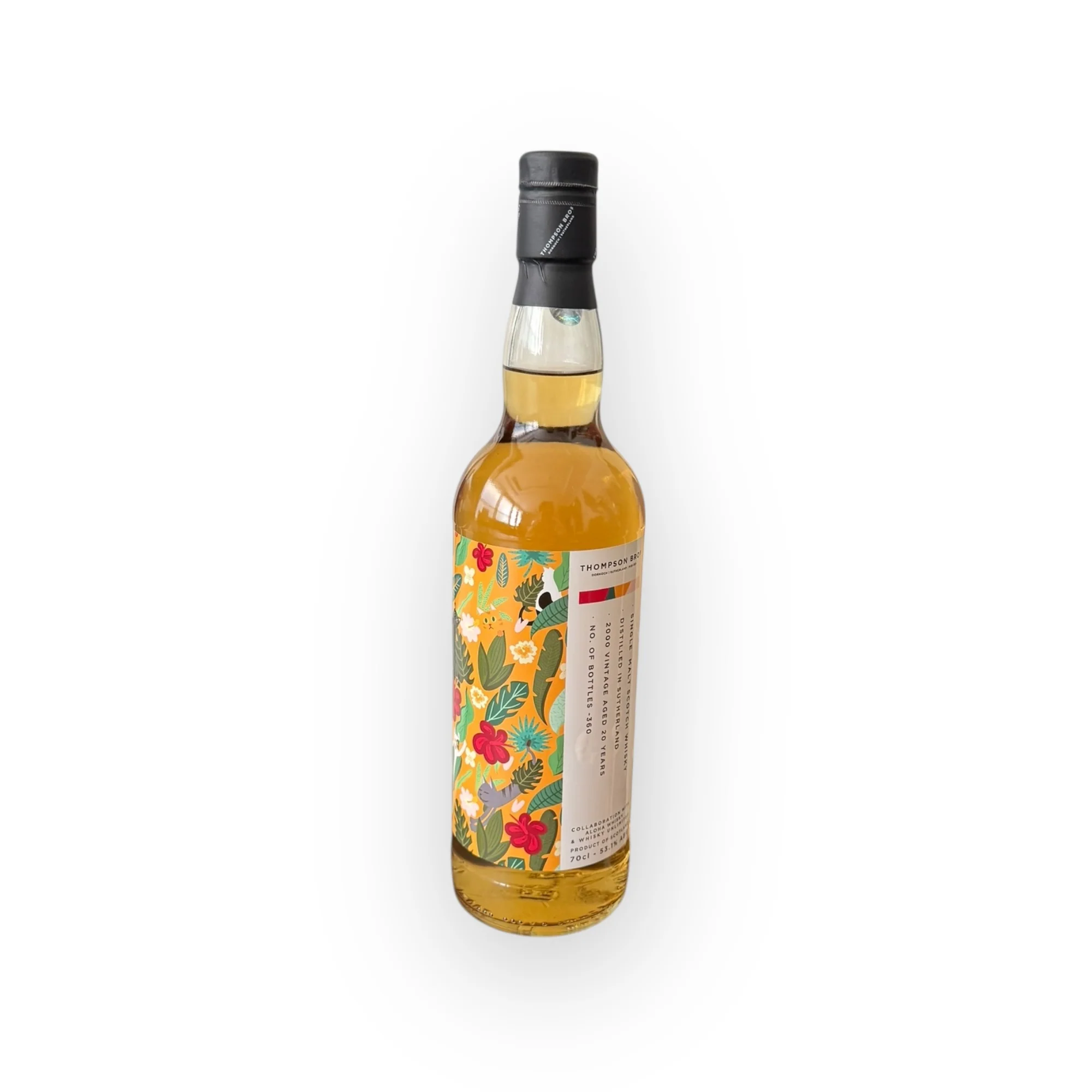 Distilled in Sutherland (Clynelish) - 20 Year Old (2000) Thompson Brothers (Aloha Whisky & Whisky Unlimited) - Image 2
