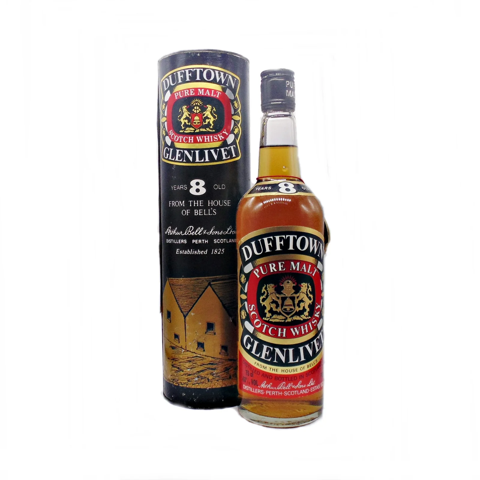 Dufftown-Glenlivet 8 Year Old Coat of Arms 1980s