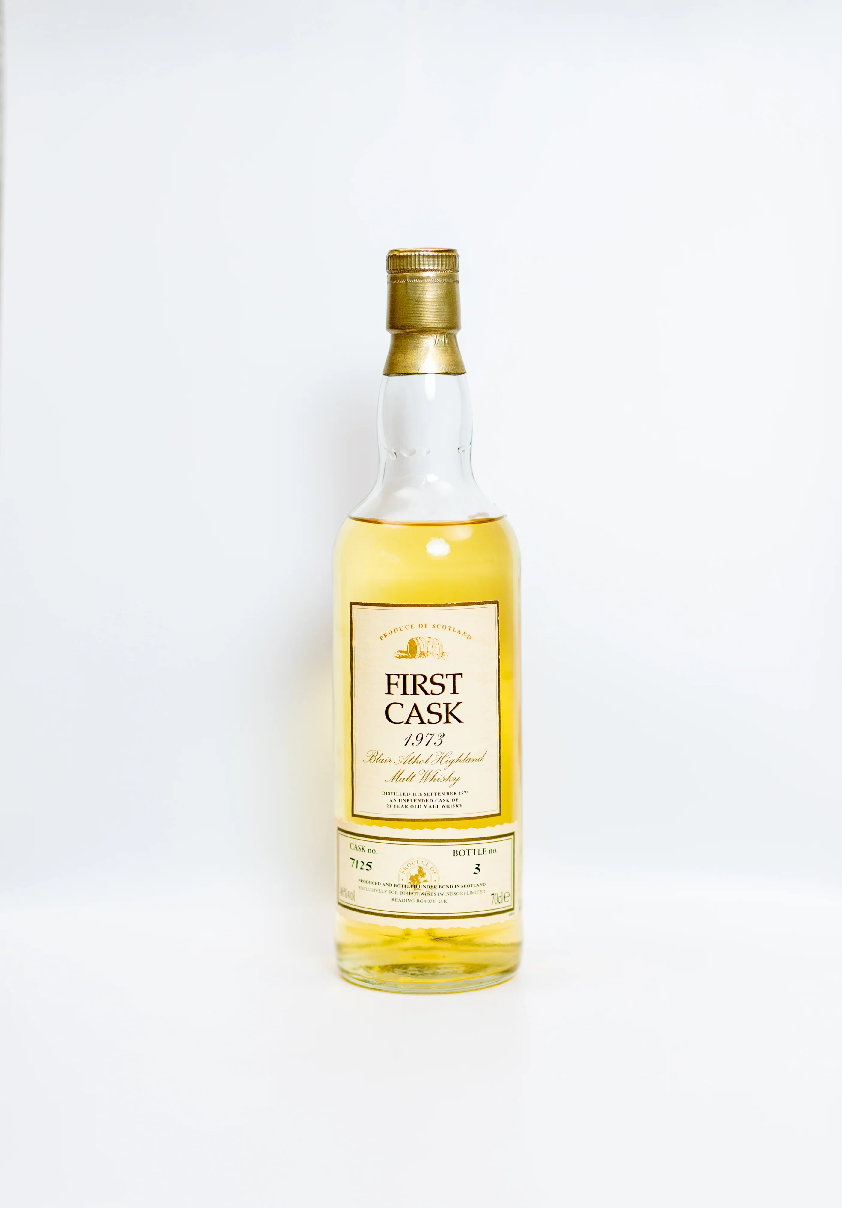 Blair Athol First Cask 1973 - 21 Year Old - Bottle NO. 3 - Image 2