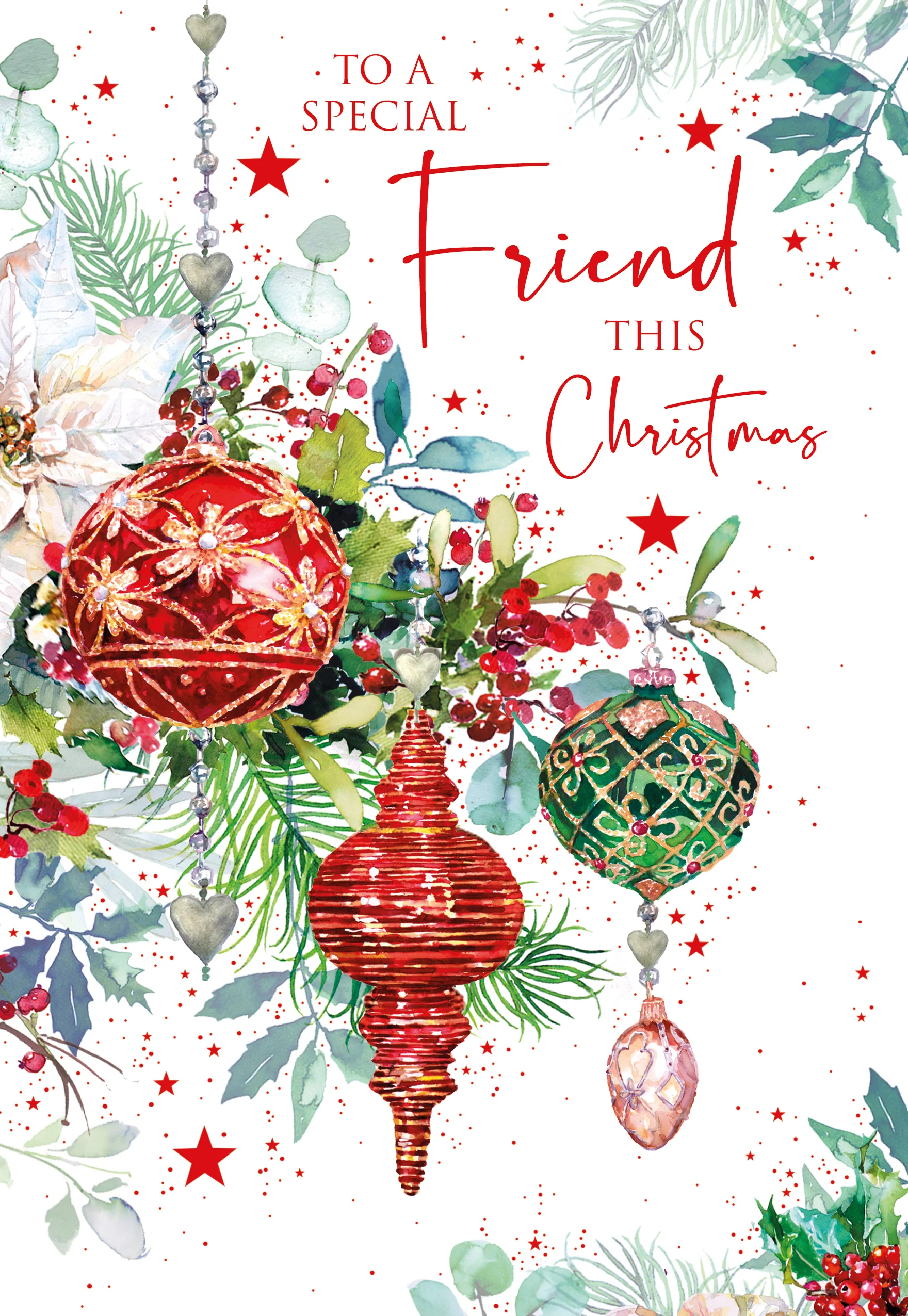 Friends Red Christmas Card - Image 3