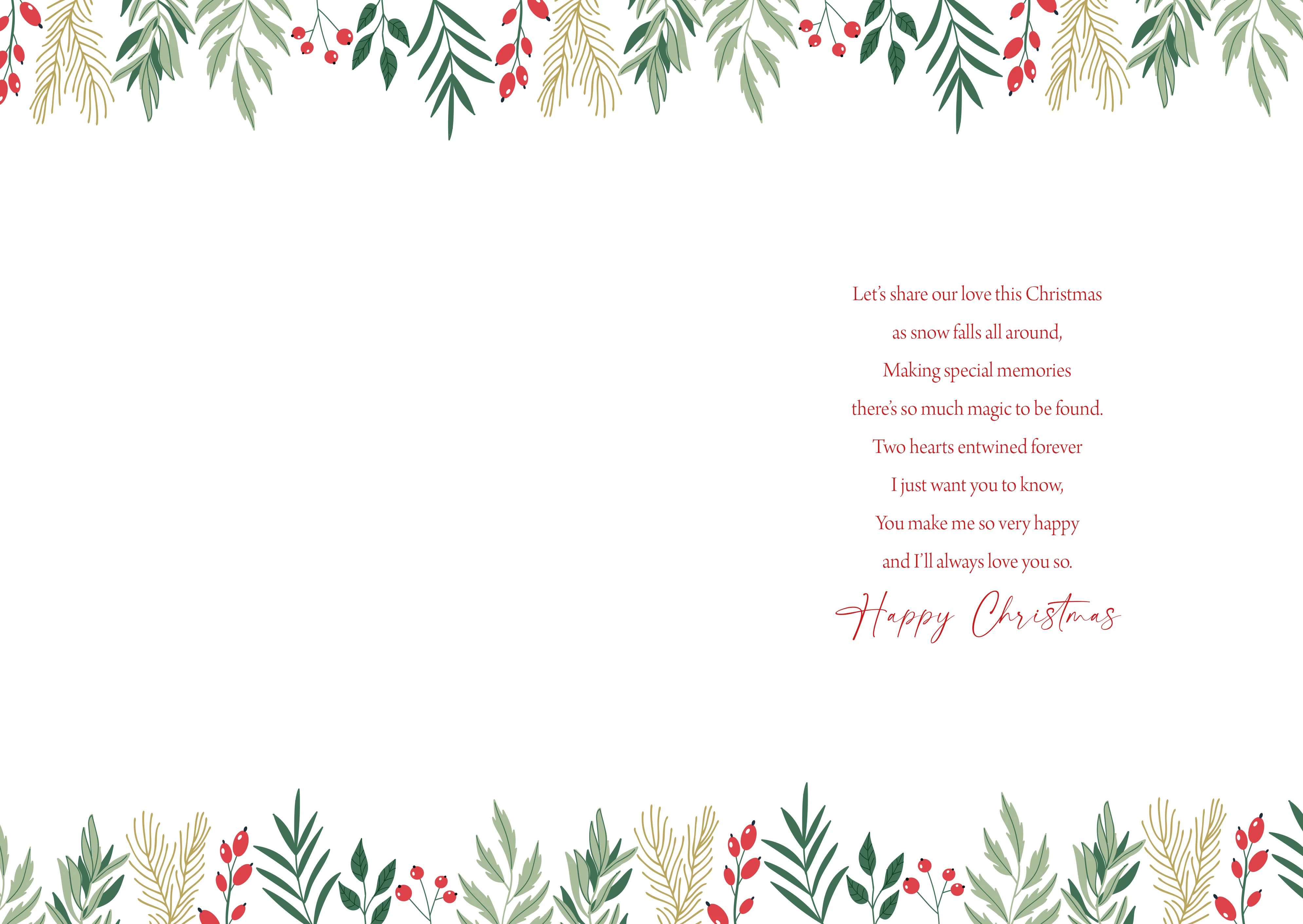 Girl Flower Christmas Card