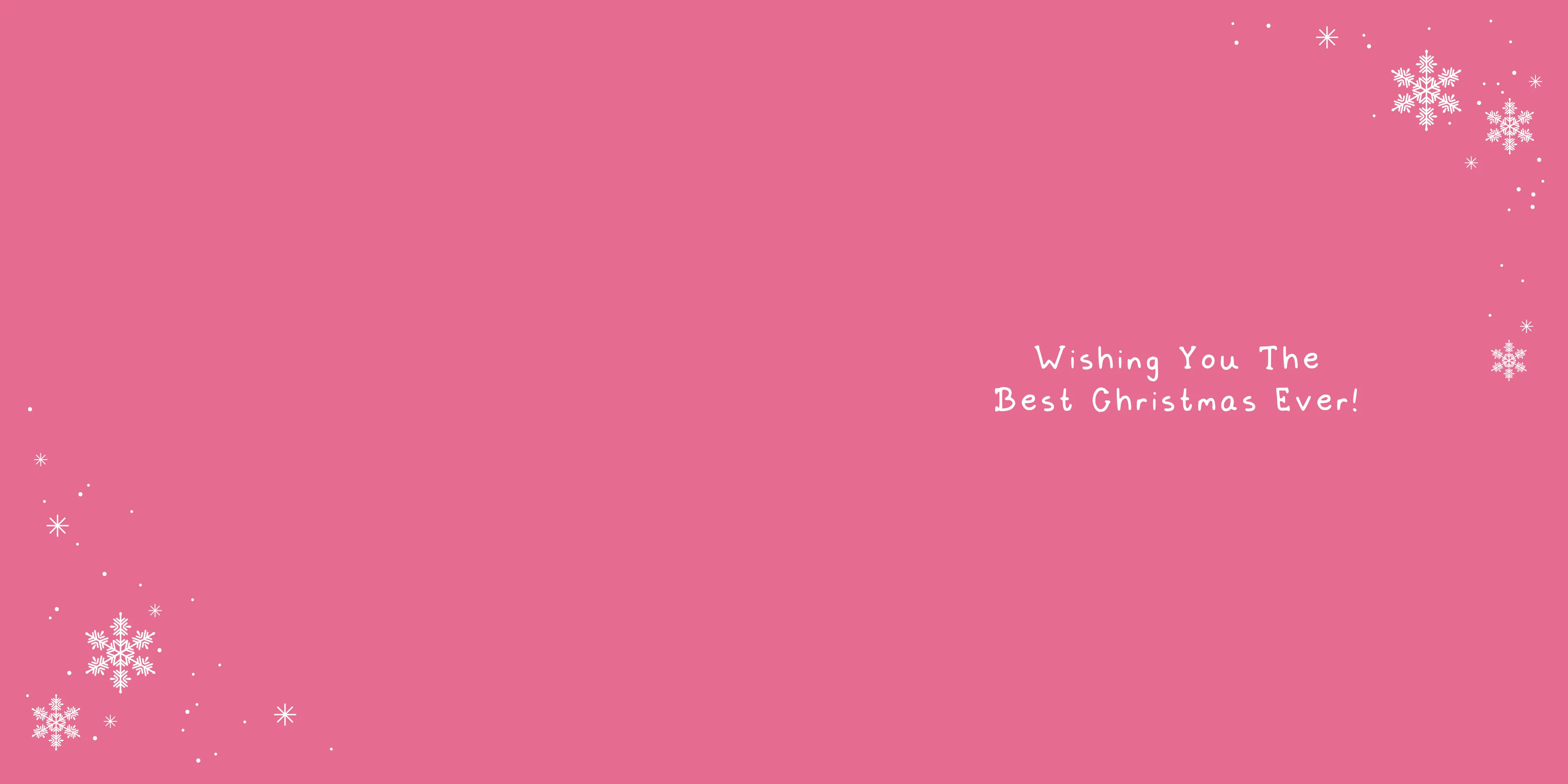 Girls Pink Christmas Card - Image 2