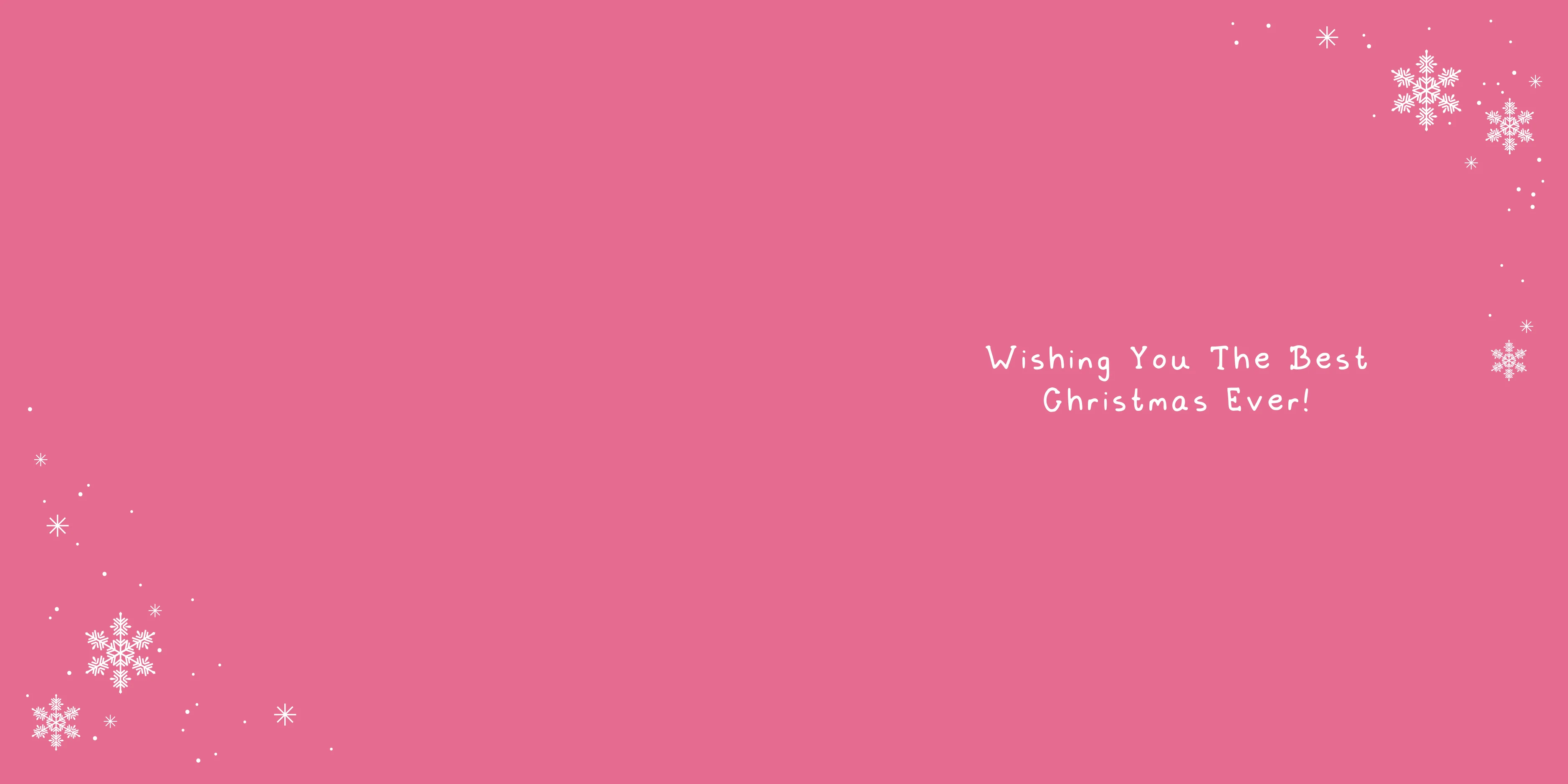 Girls Pink Christmas Card - Image 4