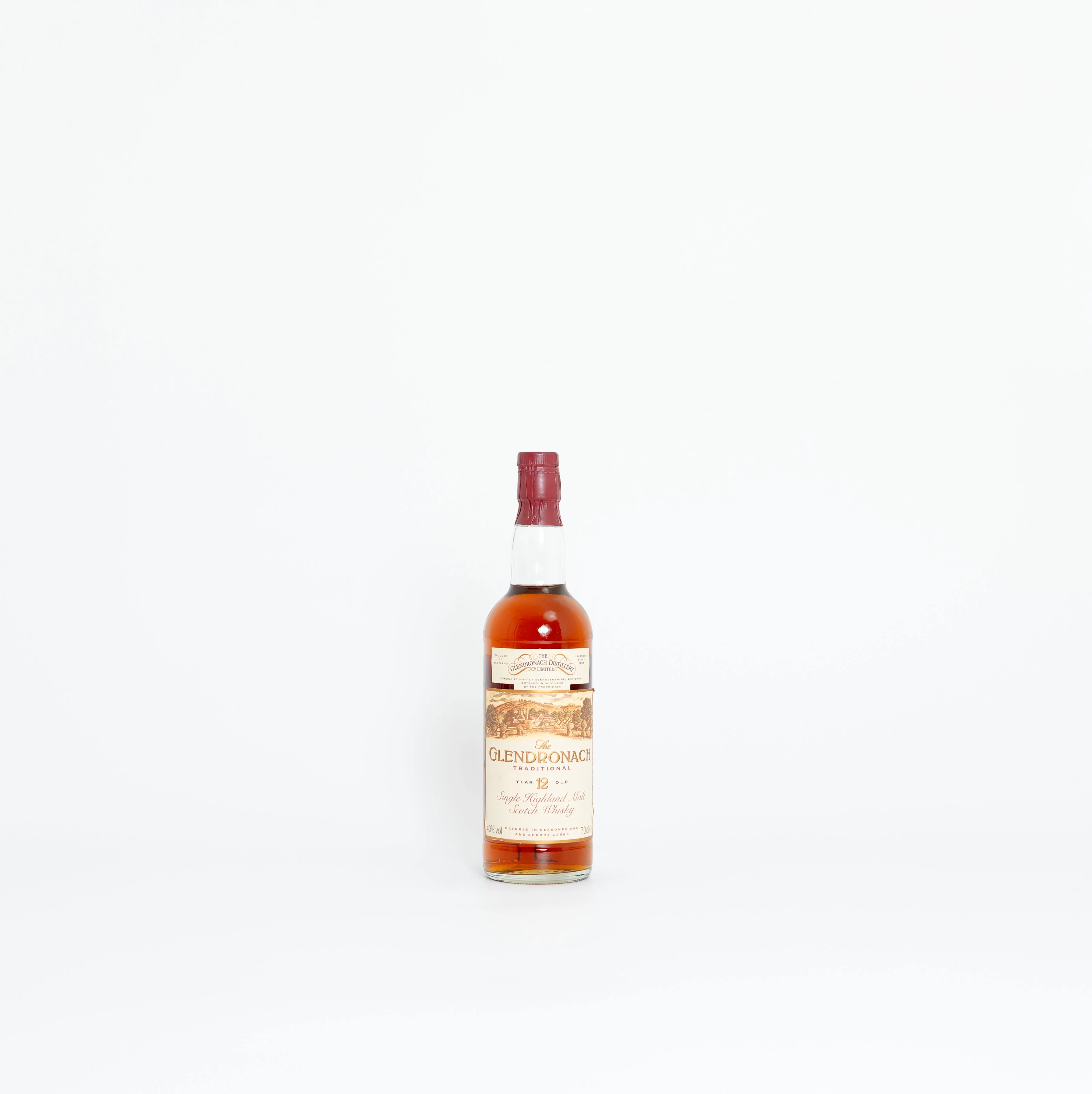 Glendronach 12 Year Old Original (1980s) Sherry Cask Speyside Single Malt 75cl 40% ABV - Image 3