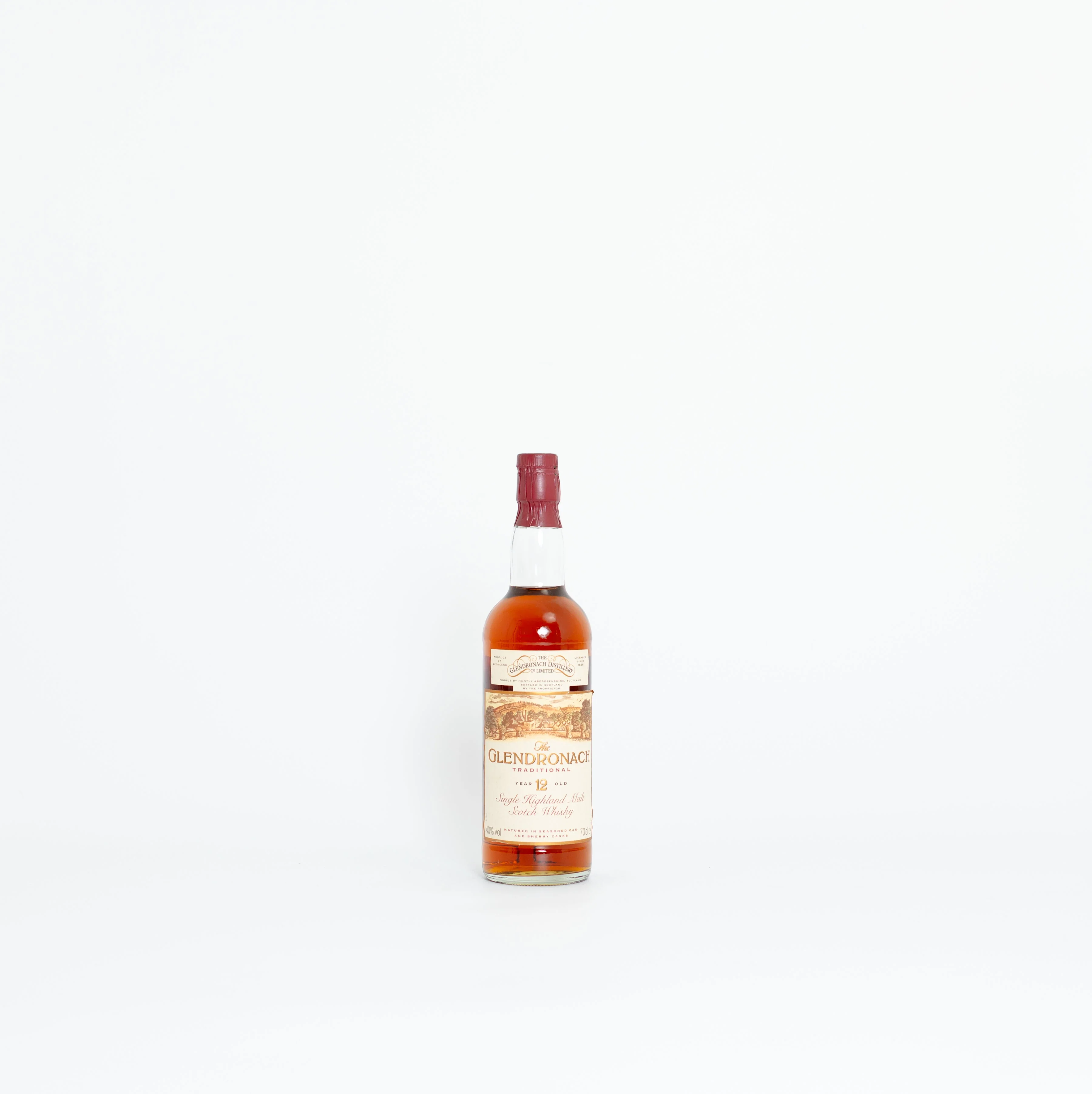 Glendronach 12 Year Old Original (1980s) Sherry Cask Speyside Single Malt 75cl 40% ABV - Image 5