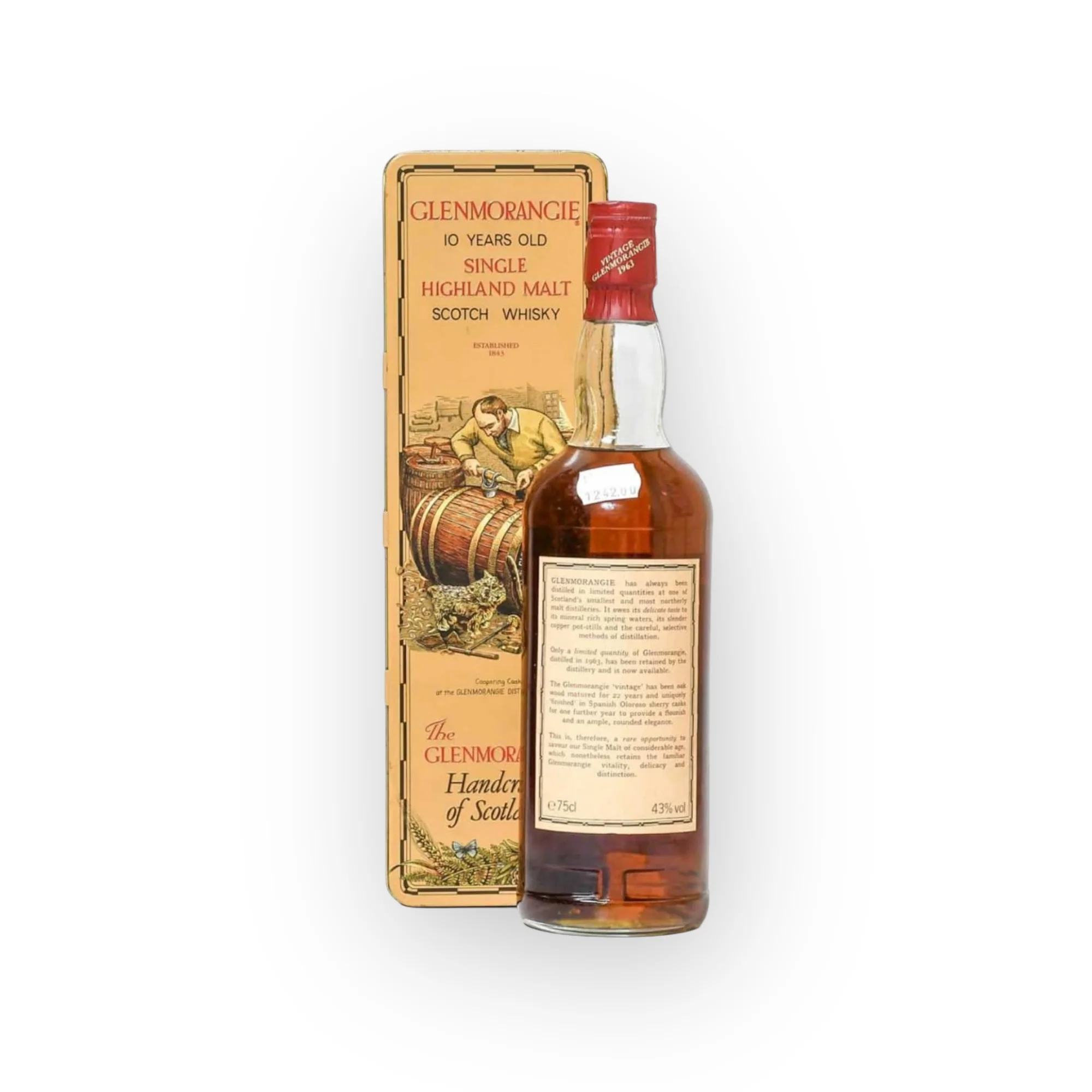 Glenmorangie 1963 'Pure Old' 22 year old Highland Malt Whisky 43% 75cl - Image 2