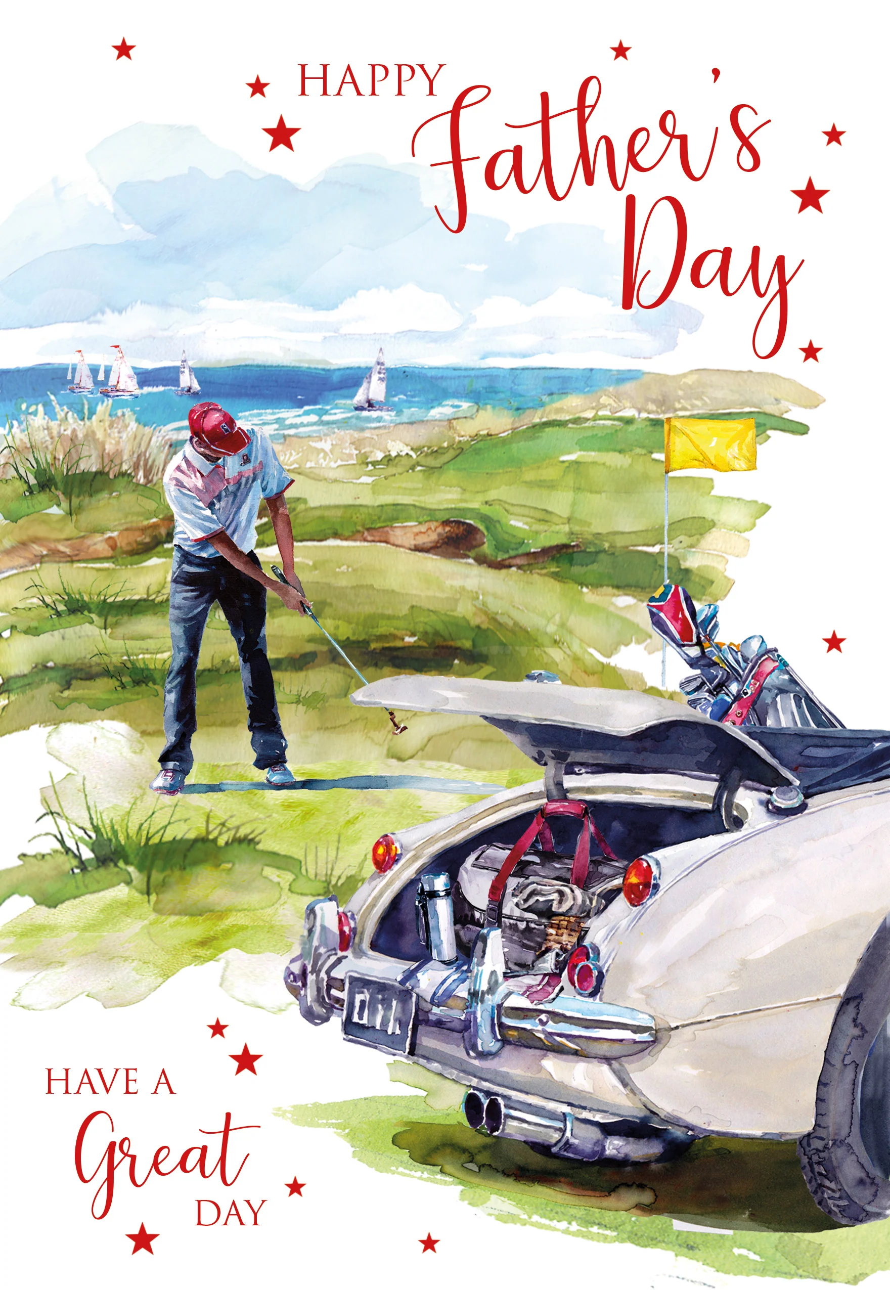 Golfing Father's Day Card