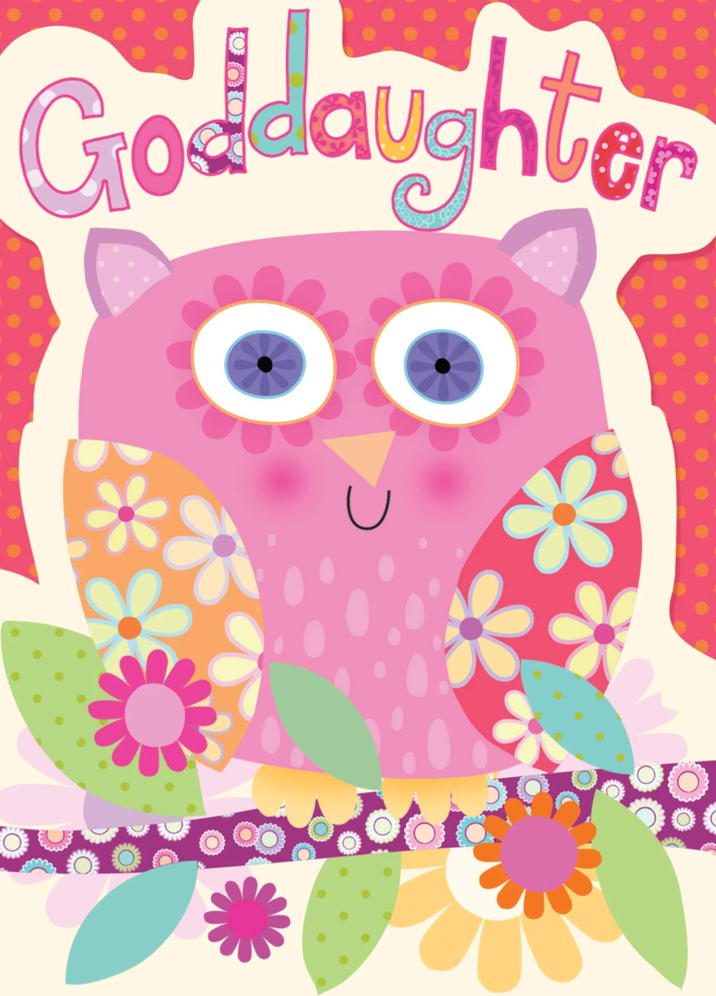Granddaughter Cute Owl Birthday Card