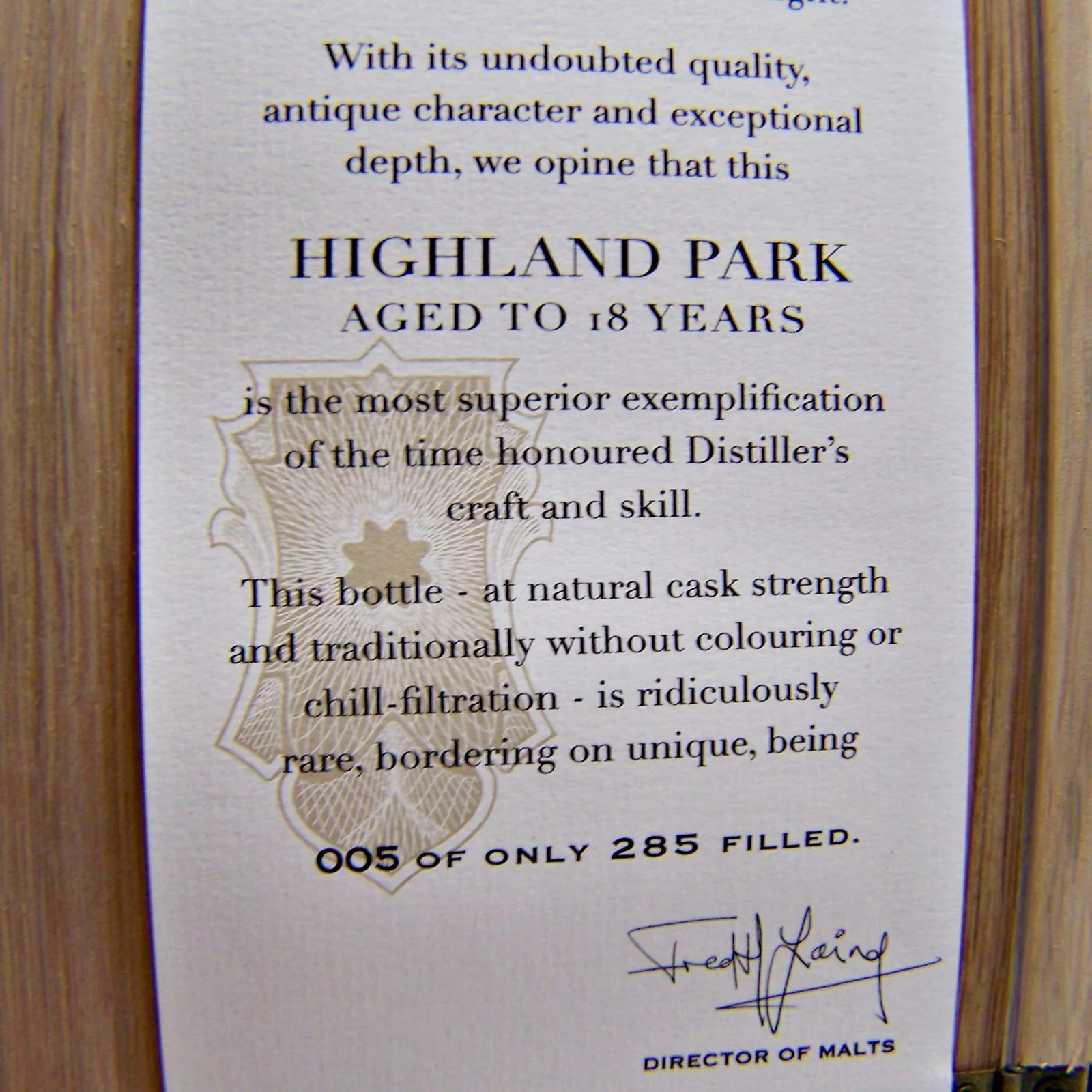 Highland Park 18 Year Old XOP - Image 3