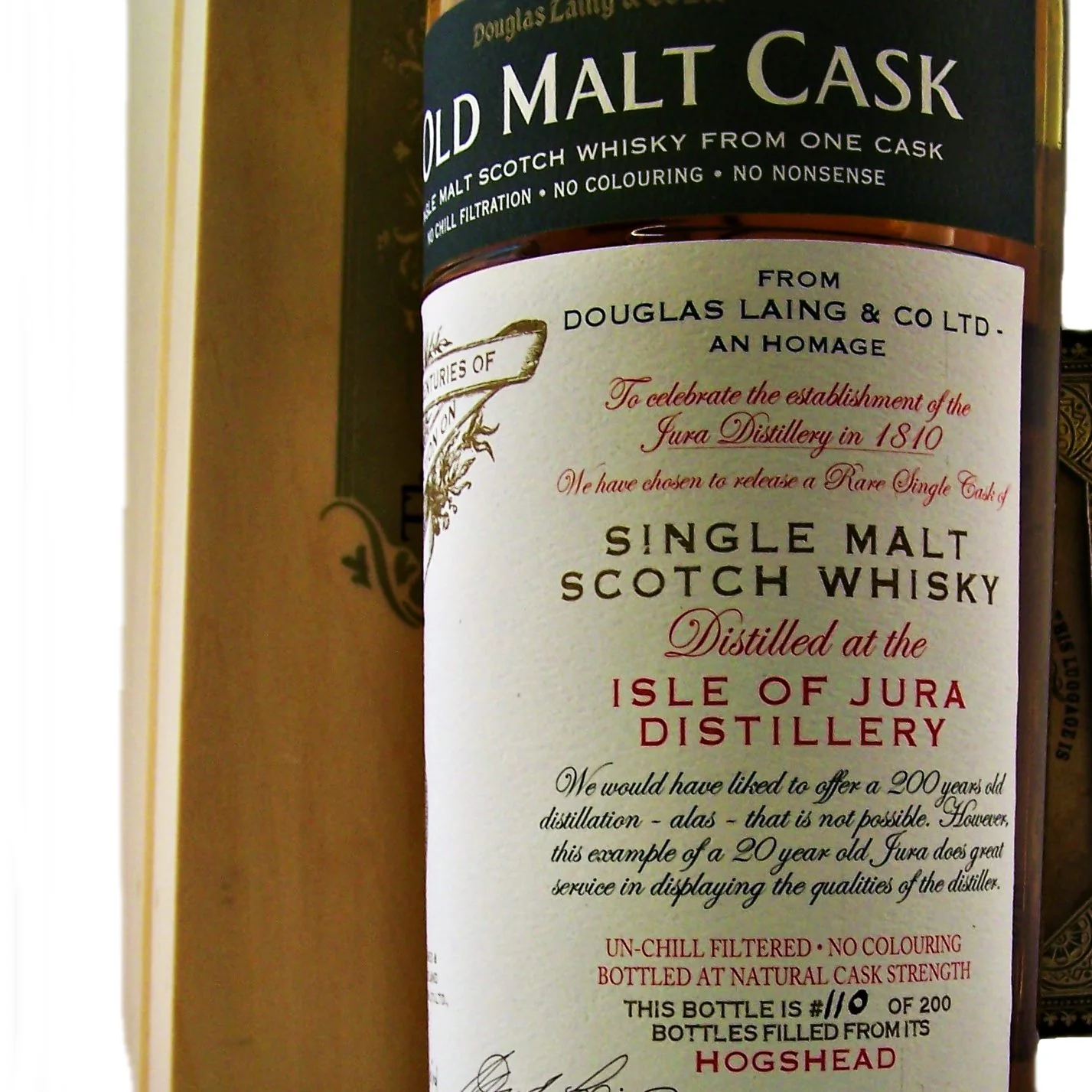 Jura 20 Year Old - Old Malt Cask 200th Anniversary Bottling - Image 3