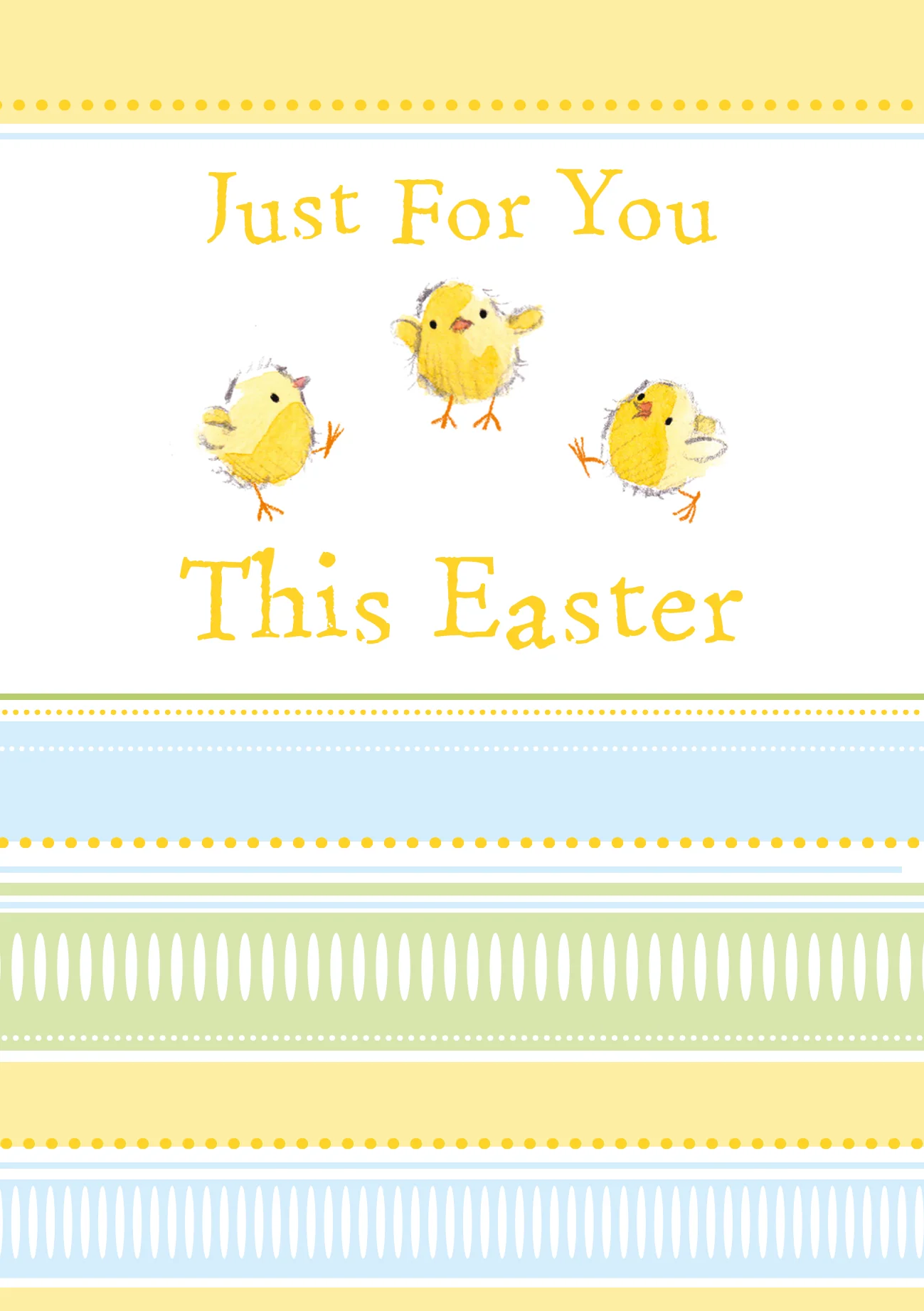 Just For You Easter card