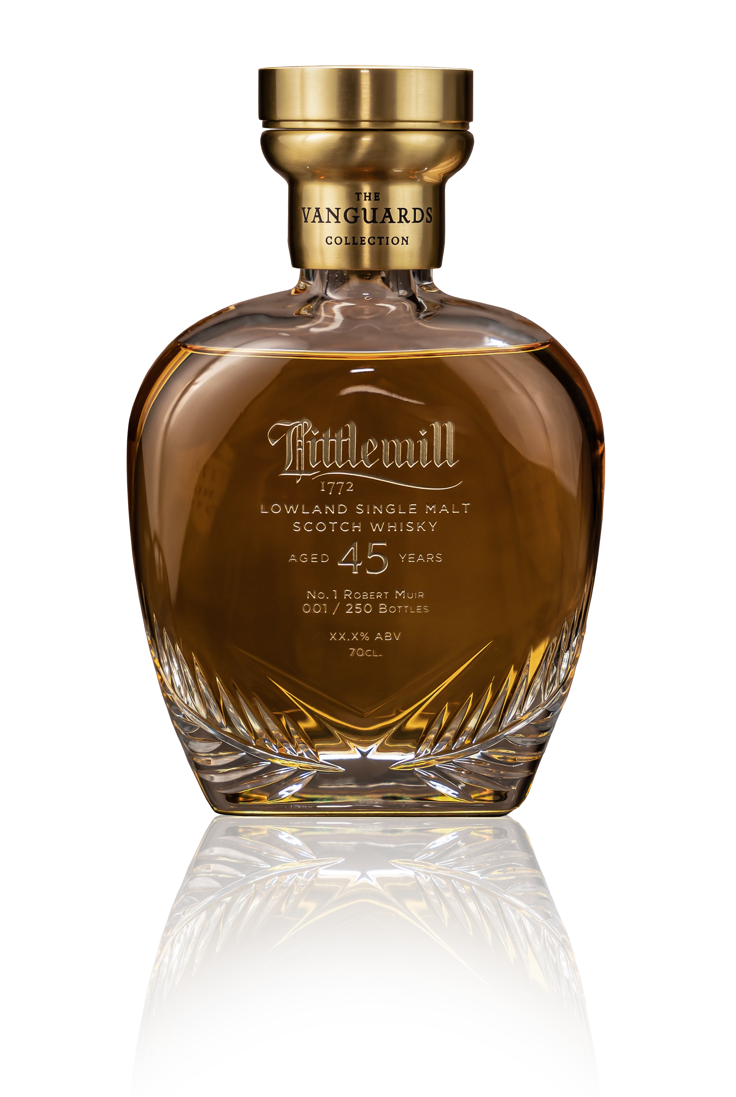 Littlemill, The Vanguards, No.1 Robert Muir, 45-Year-Old (50.5%)(70cl +5cl) - Image 3