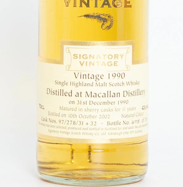 Macallan 1990 Signatory Vintage 11 year old - Image 4