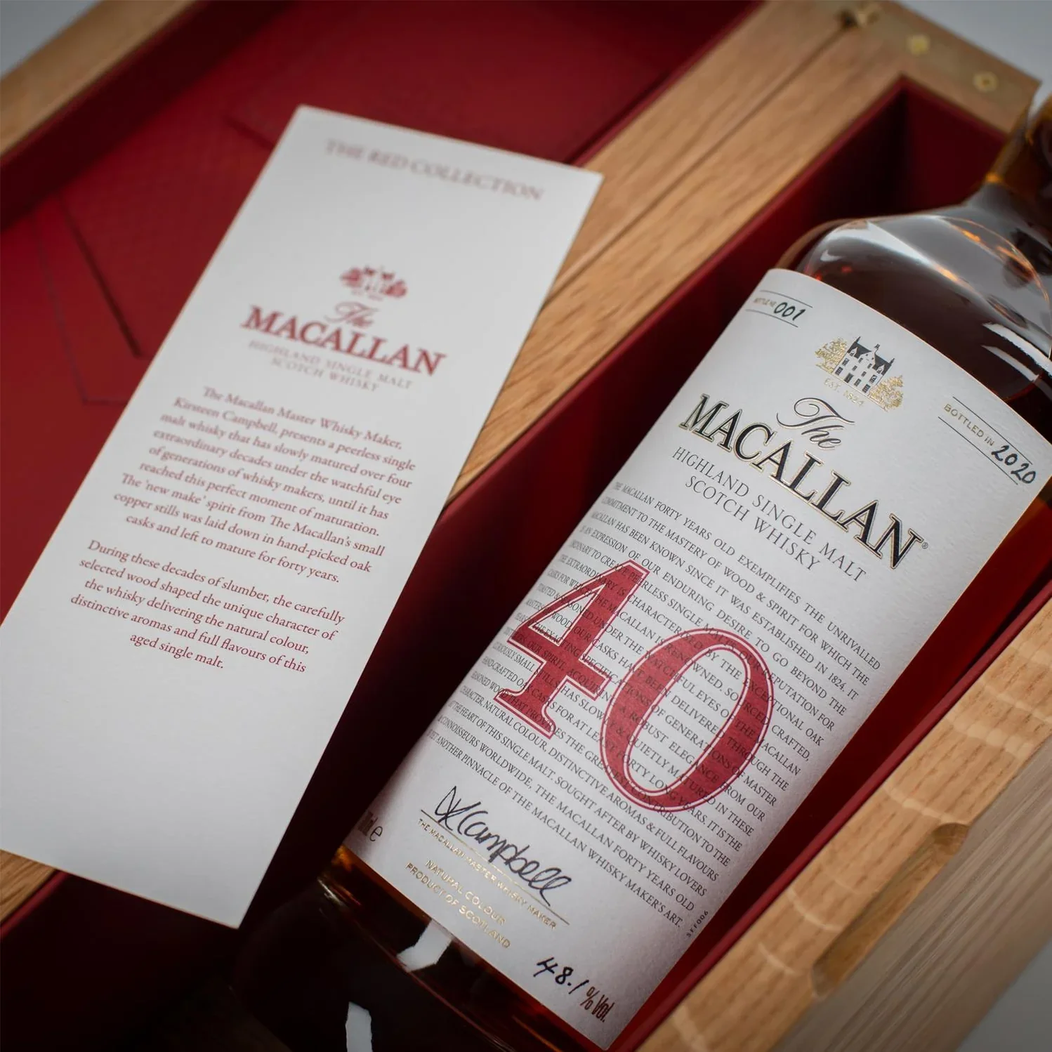 Macallan Red Collection 40 Year Old Whisky - Image 2