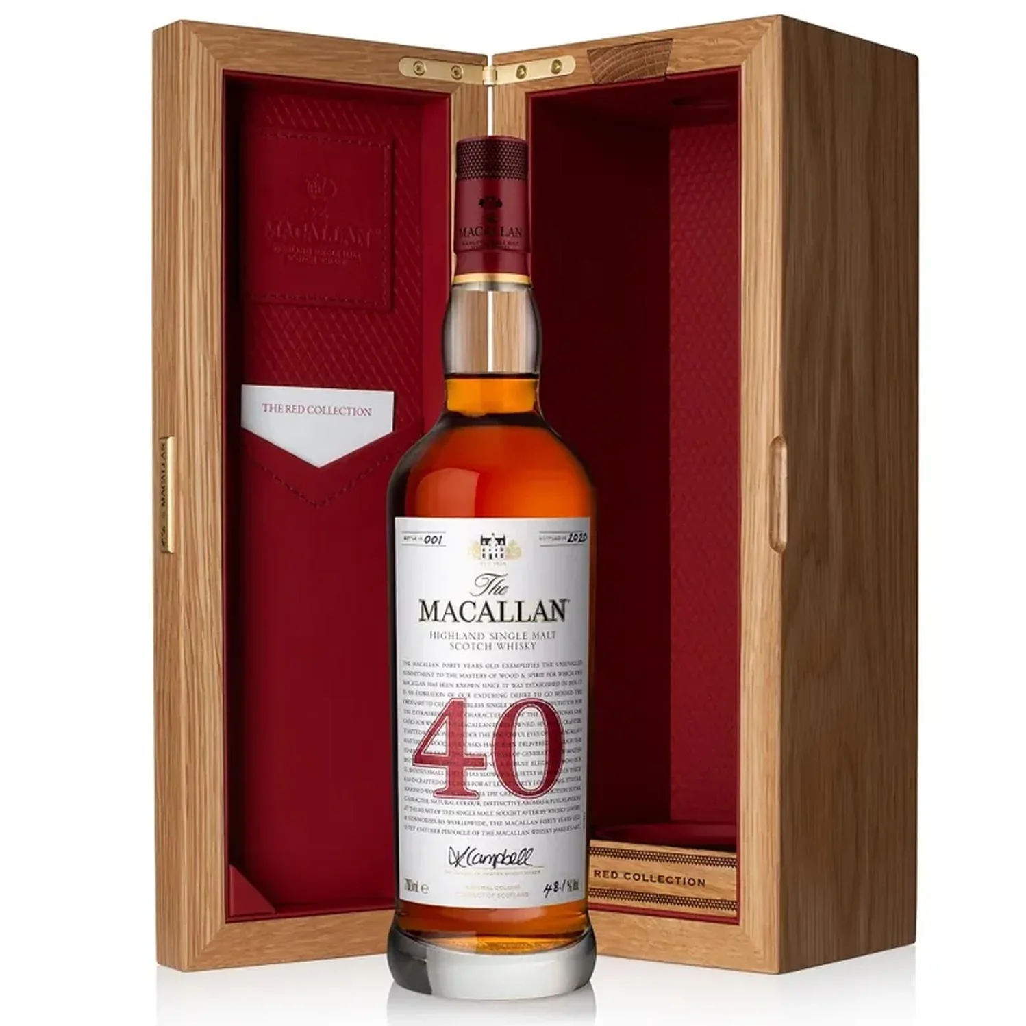 Macallan Red Collection 40 Year Old Whisky - Image 4