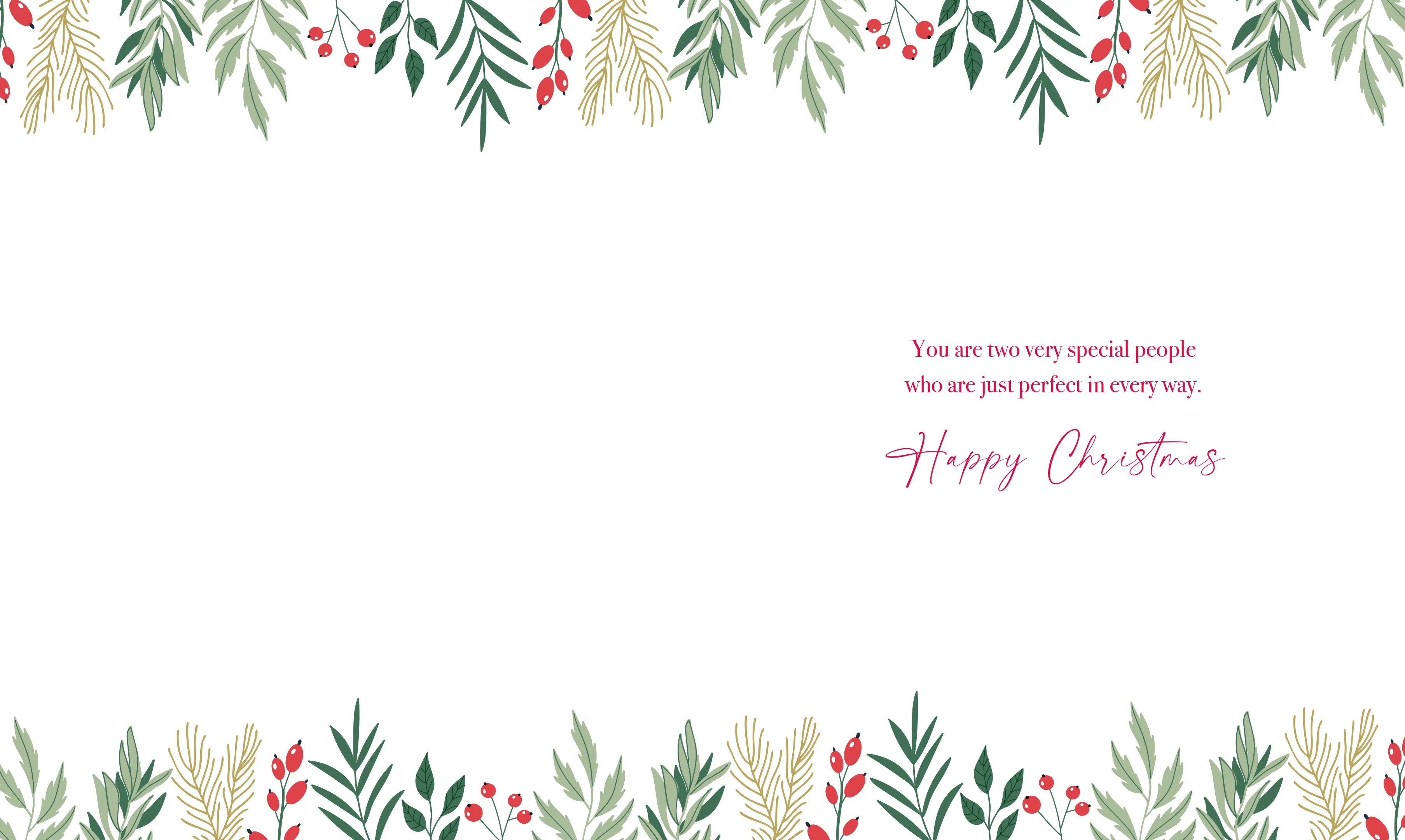 Sister & Brother-in-Law Flower Christmas Card