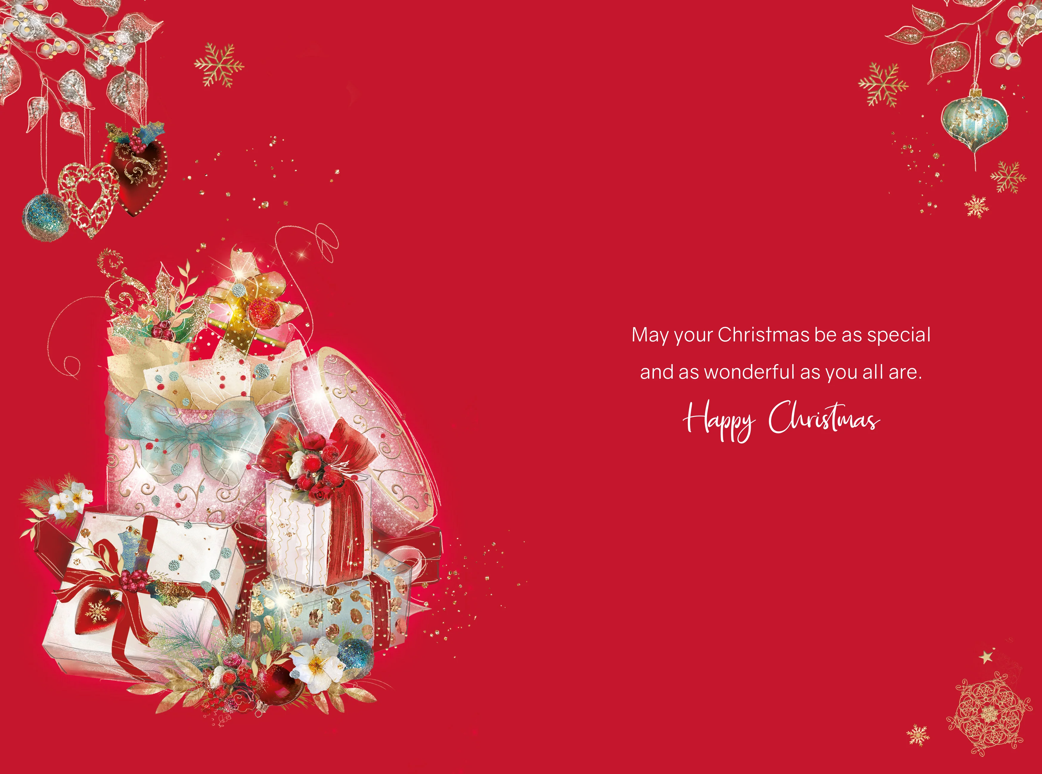 Sister & Brother-in-Law Red Christmas Card - Image 2