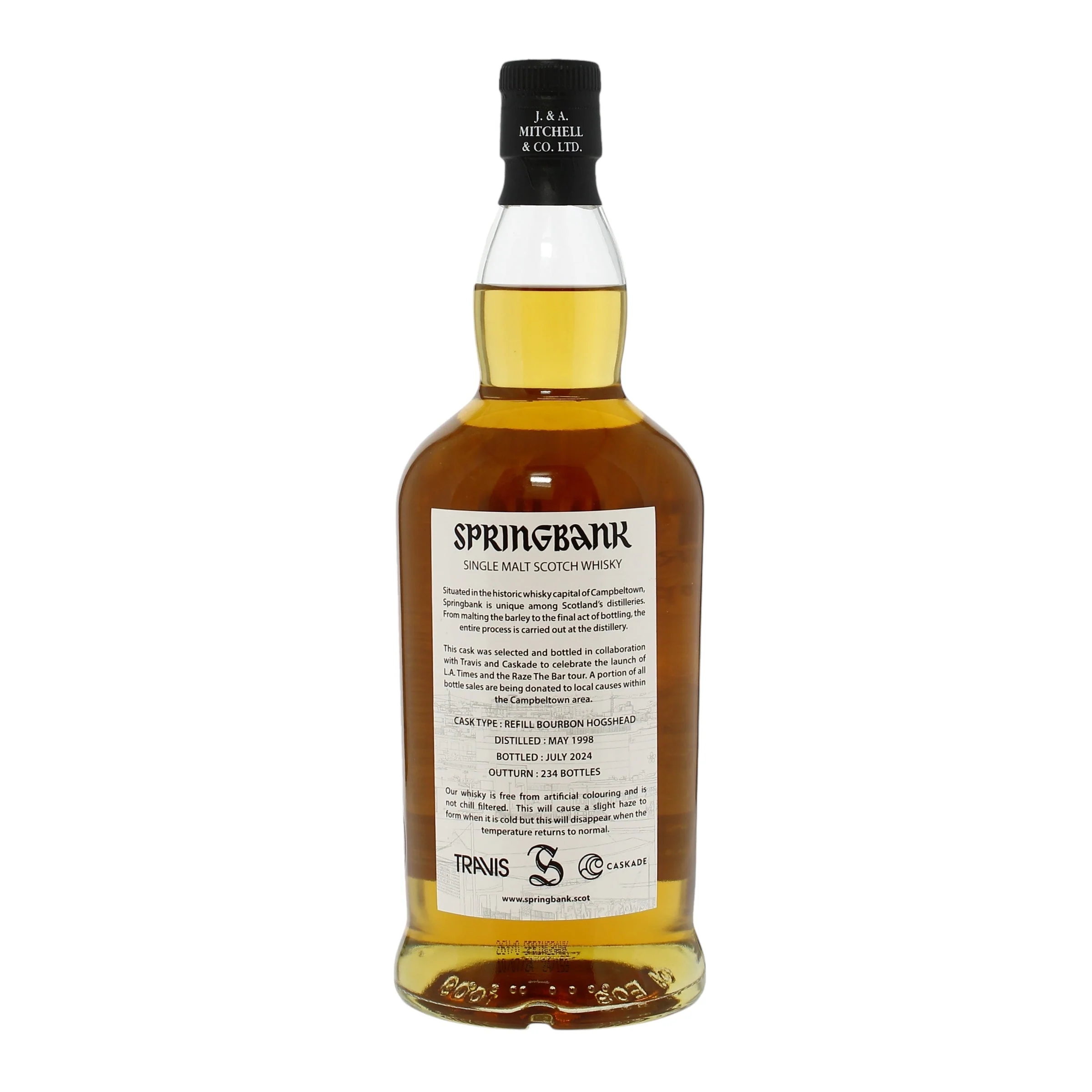 Springbank 26 Year Old (1998) – Caskade & Travis “L.A. Times Album” Collaboration, 53.5% ABV, 234 Bottles - Image 5