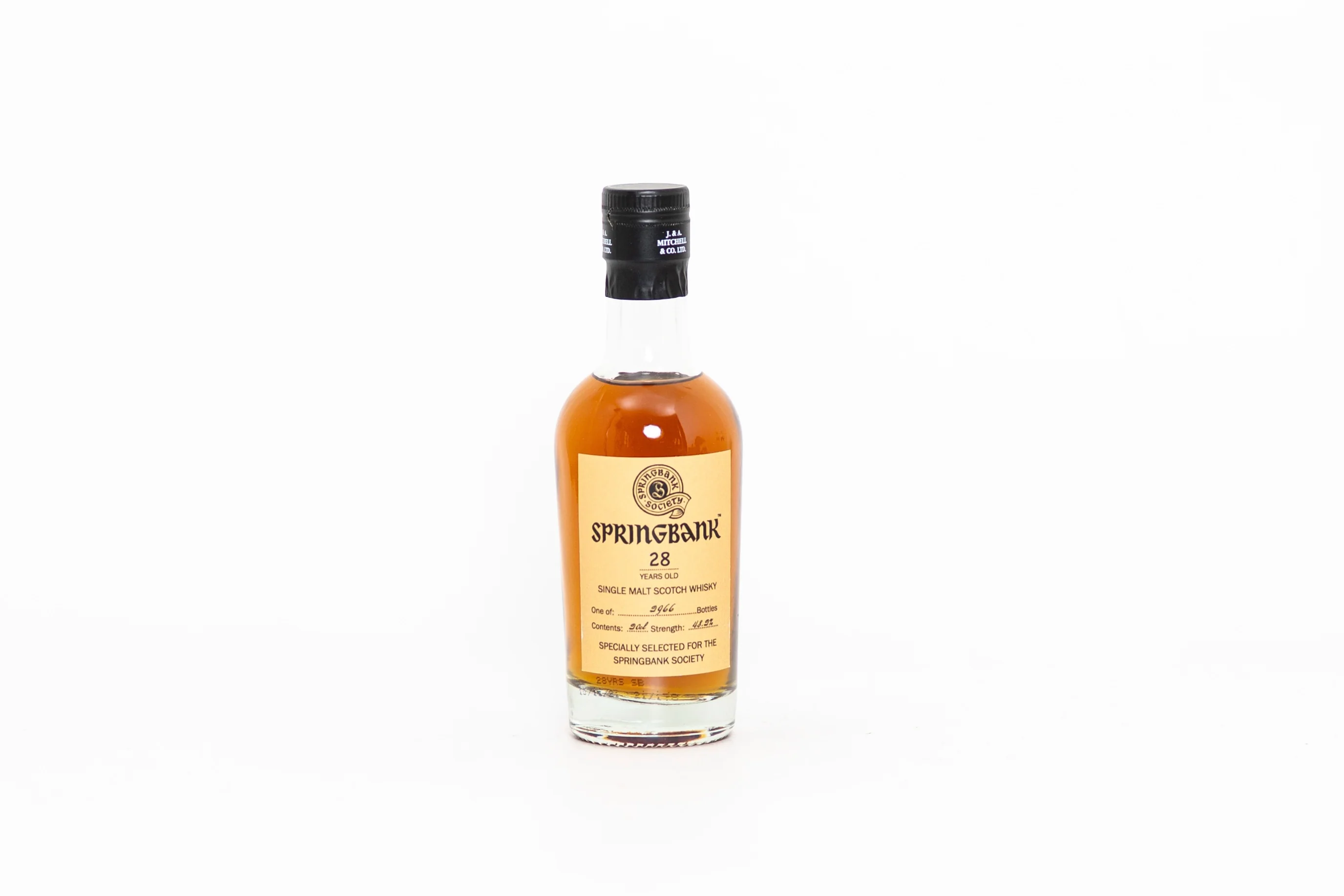Springbank Society 28 Year Old Single Malt Scotch Whisky, 20cl, 48.2% ABV
