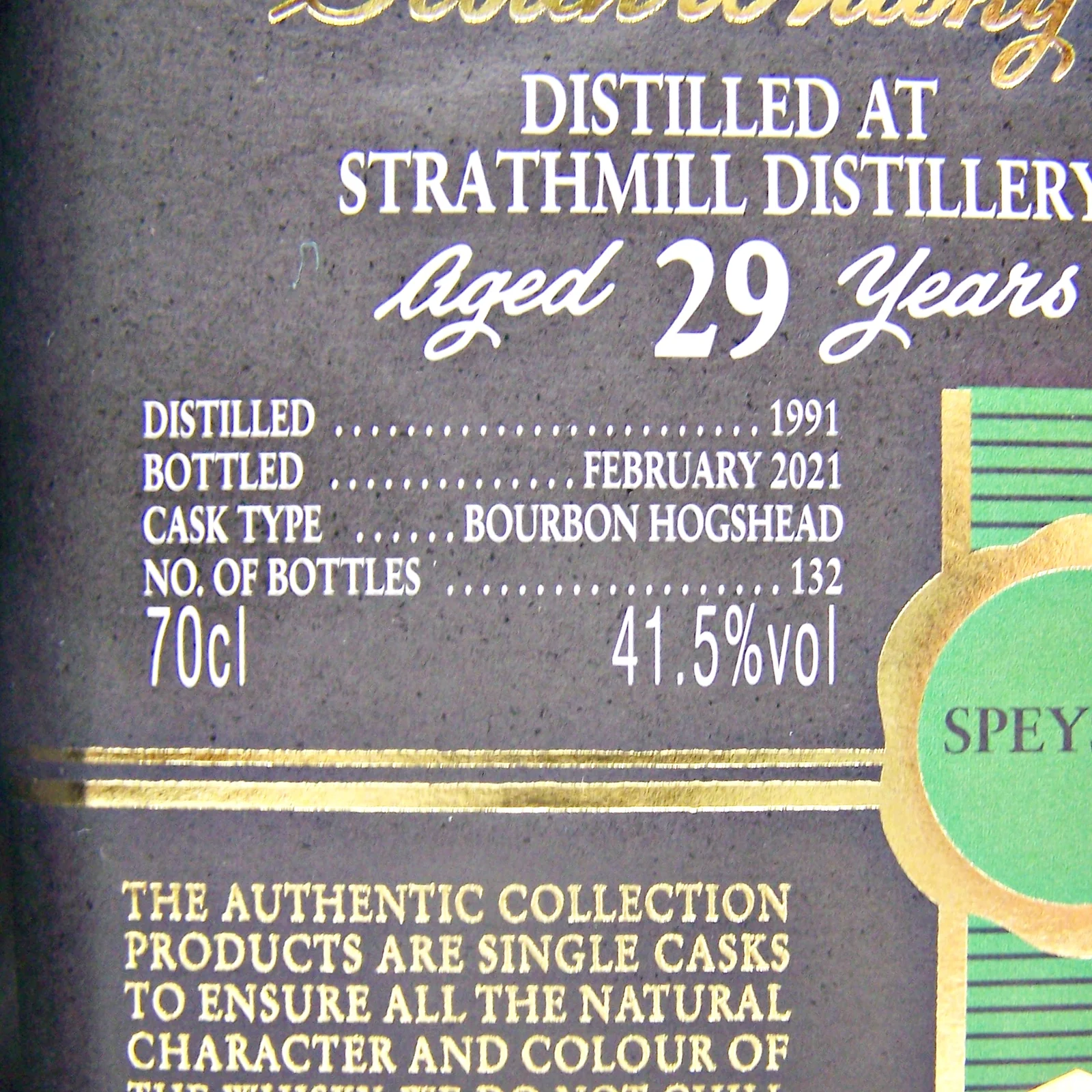 Strathmill 29 Year Old Cadenhead's Authentic Collection - Image 3